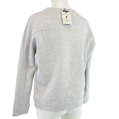 WOOLRICH Damen Pullover Sweater Oberteil Shirt Damensweater Grau Jersey