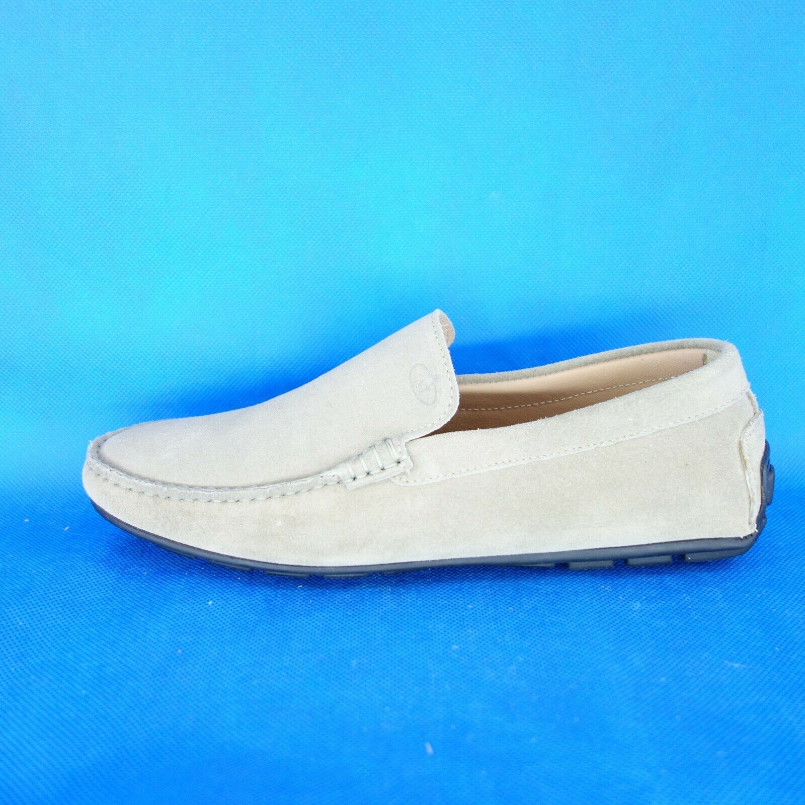 Mega 62 Herren Sommer Schuhe Slipper Halbschuhe Kenia Beige Leder Größe 42,5 46 - EUR 42,5