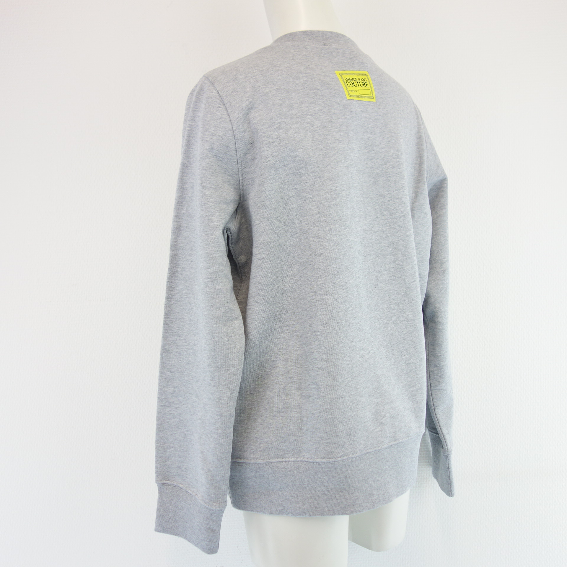 VERSACE JEANS COUTURE Damen Sweatshirt Sweat Shirt Pullover Sweat Sweater Grau  Größe L 38 - 40