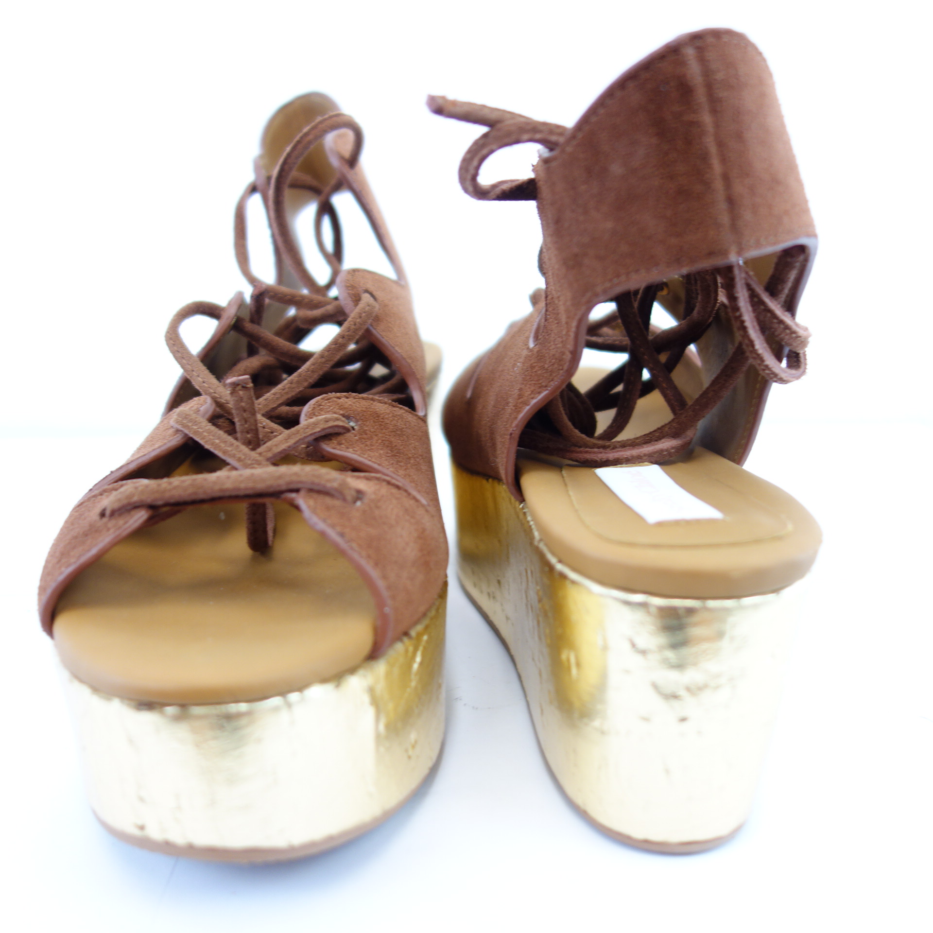 SEE BY CHLOE Chloé Damen Schuhe Damenschuhe Plateausandalen Sandalen Sandaletten Leder Braun Größe 40