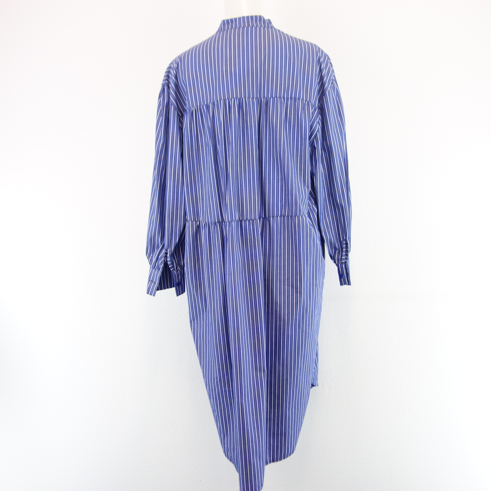 TIFFANY Dänemark Damen Kleid Tunika Blau Weiß Grau 100% Baumwolle Größe M Modell AVA