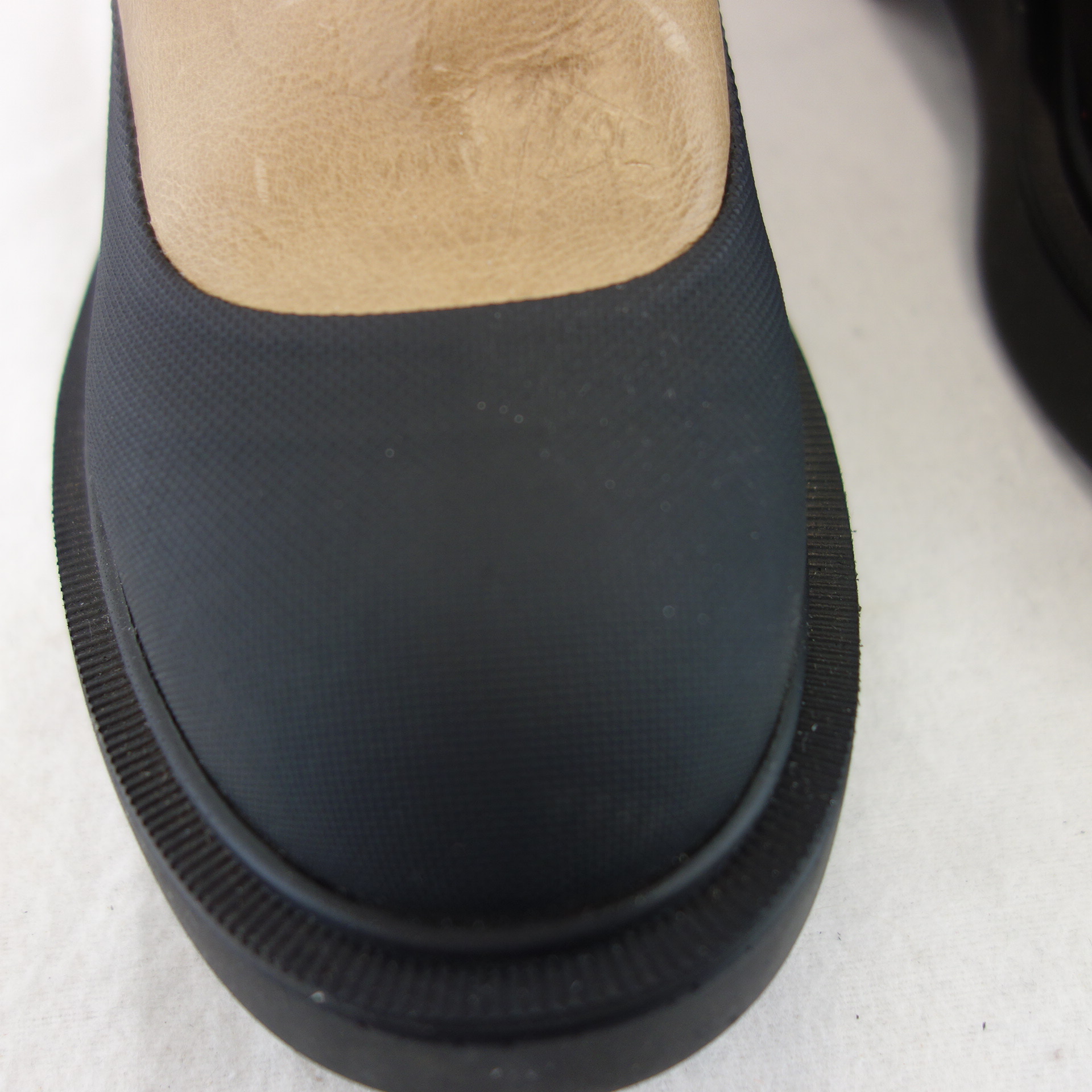 BUKELA Dänemark Damen Schuhe Stiefel Boots Stiefeletten Beige Leder Größe 37