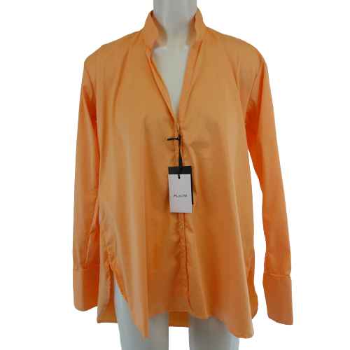 AGLINI Damen Bluse Tunika Hemd Shirt Oberteil Pastell Orange Modell LIVIANA IT 44 DE 38