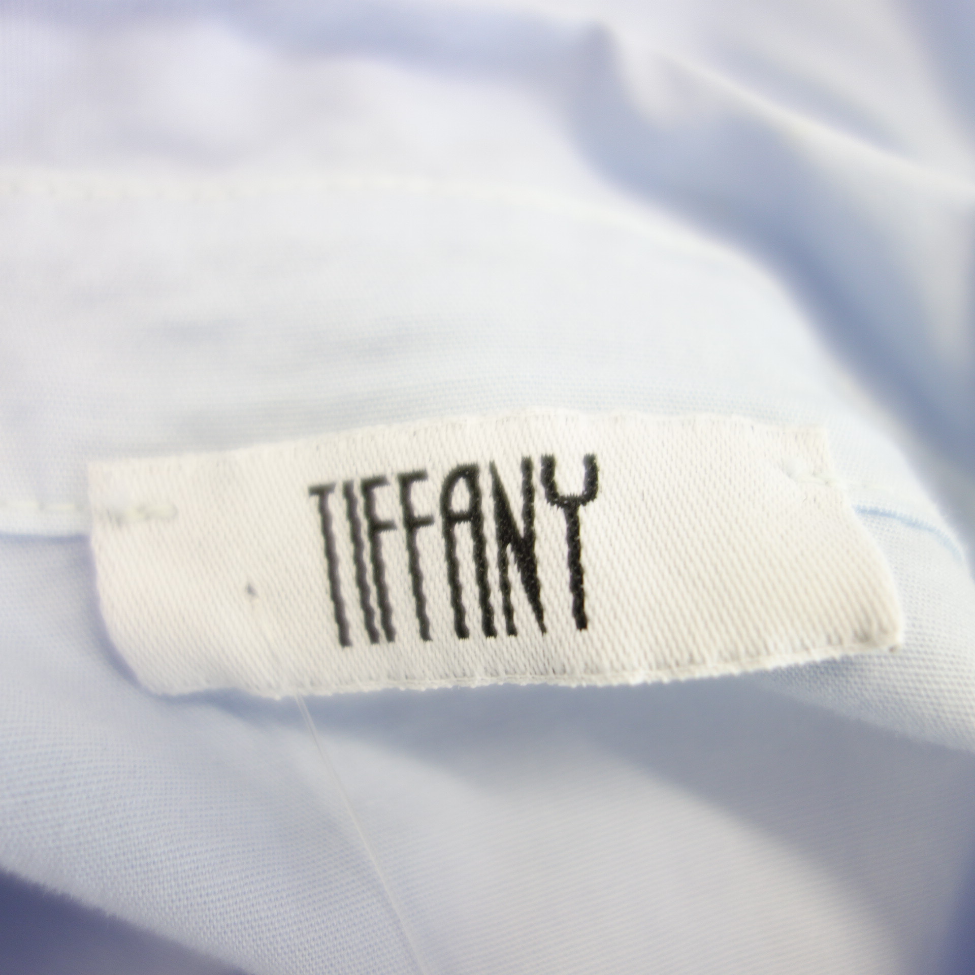 TIFFANY Dänemark Damen Kleid Blusenkleid Tunika Hellblau Größe S / M Kurzarm