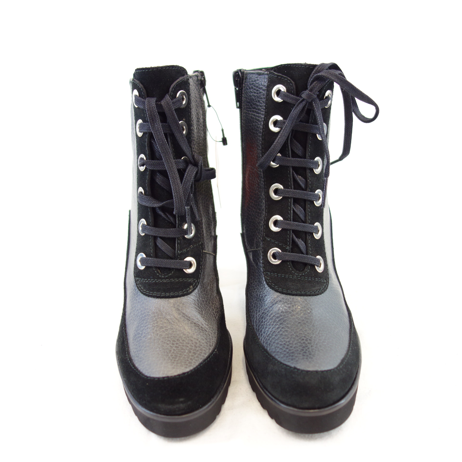 GADEA Damen Schuhe Ankle Boots Stiefeletten Schwarz Leder High Heels Np 179 Neu
