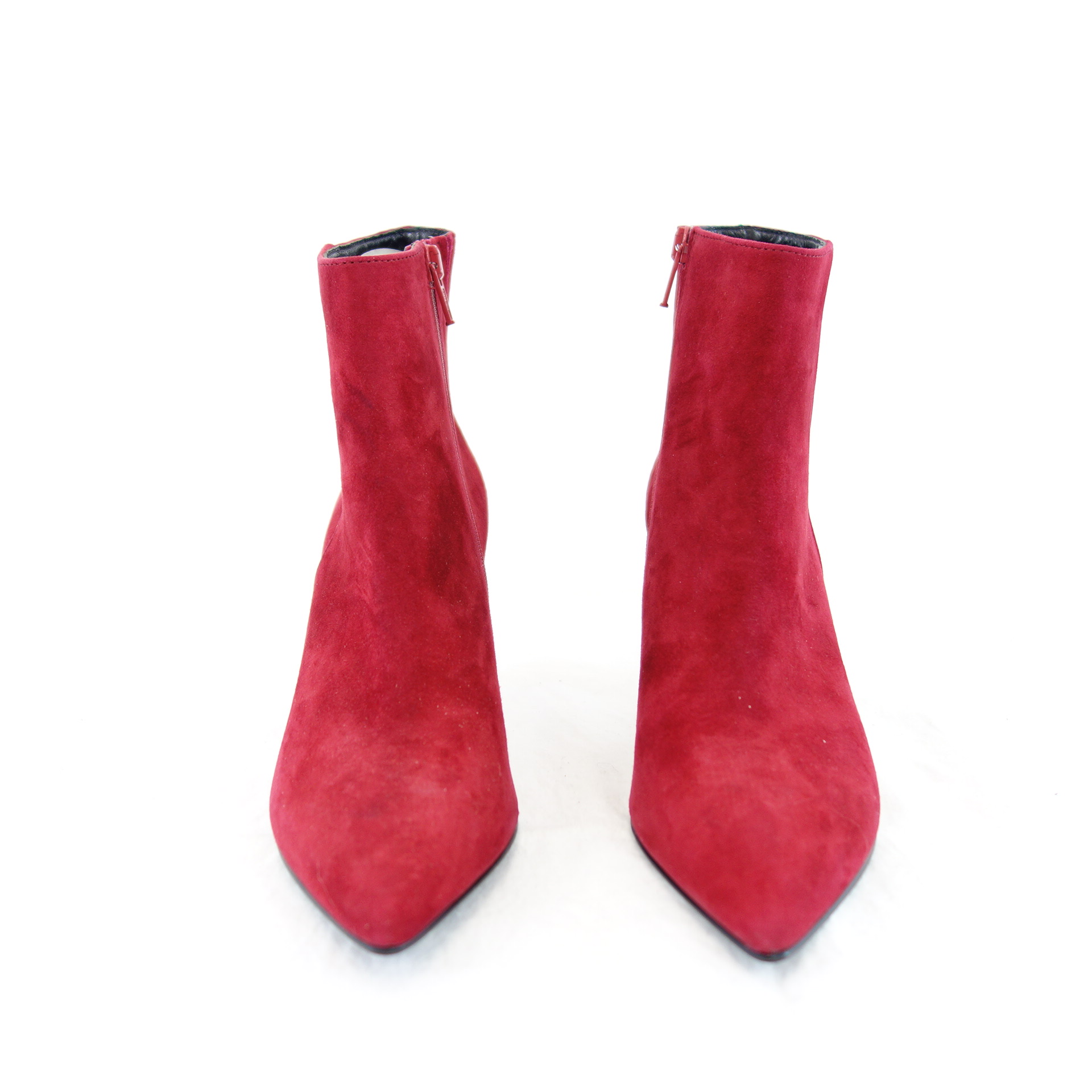 KENNEL & SCHMENGER Damen Schuhe Stiefeletten Boots Stiefel  Leder Rot Spitz 36 Np 220 Neu