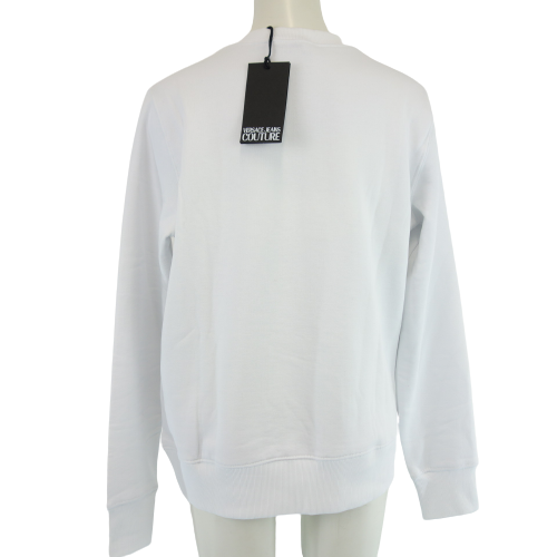 VERSACE JEANS COUTURE Damen Sweatshirt Pullover Sweat Shirt Sweater Pullover Weiß Größe L  40