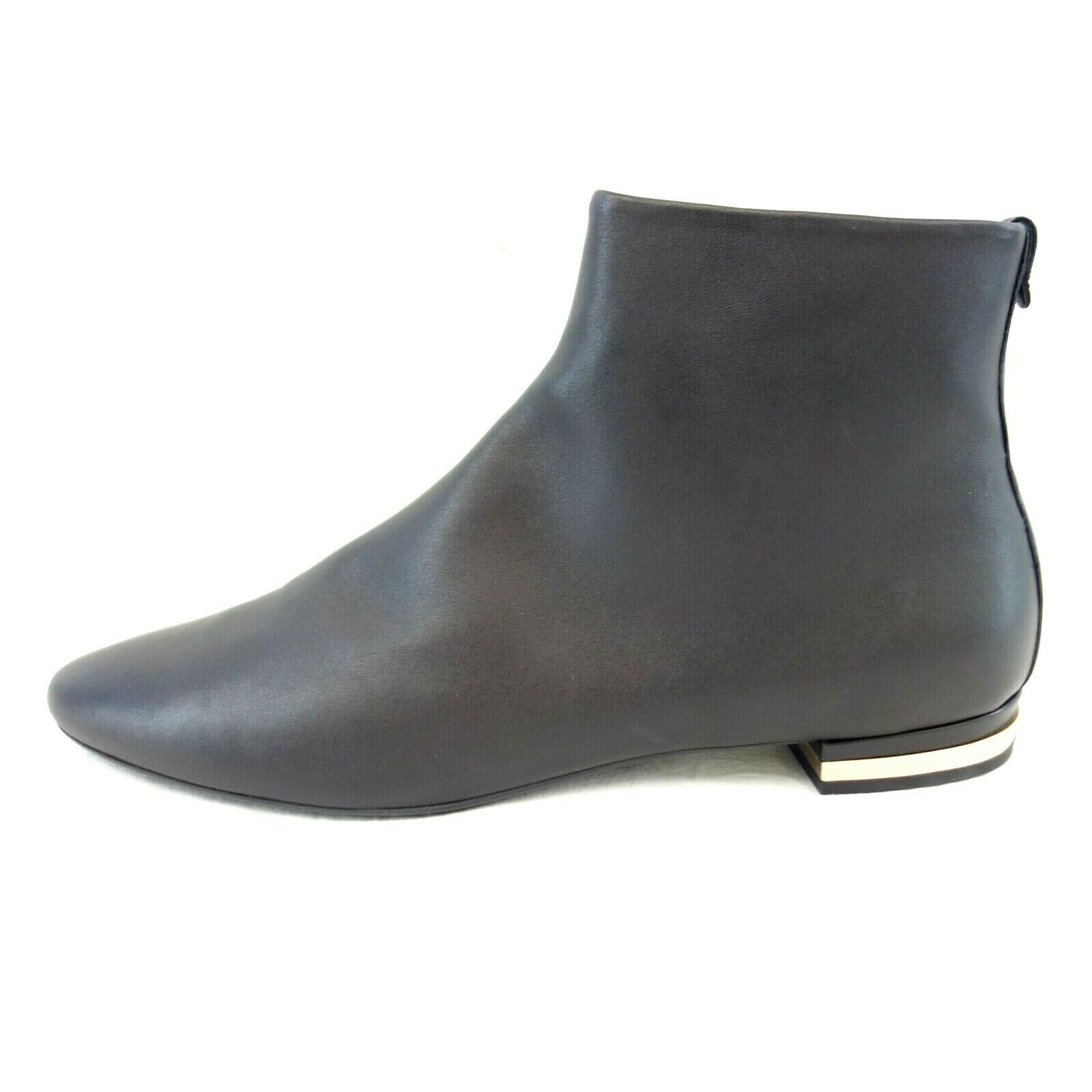 AGL Damen Schuhe Stiefeletten Boots Schwarz Leder 41 Metallic Absatz Np 269 Neu