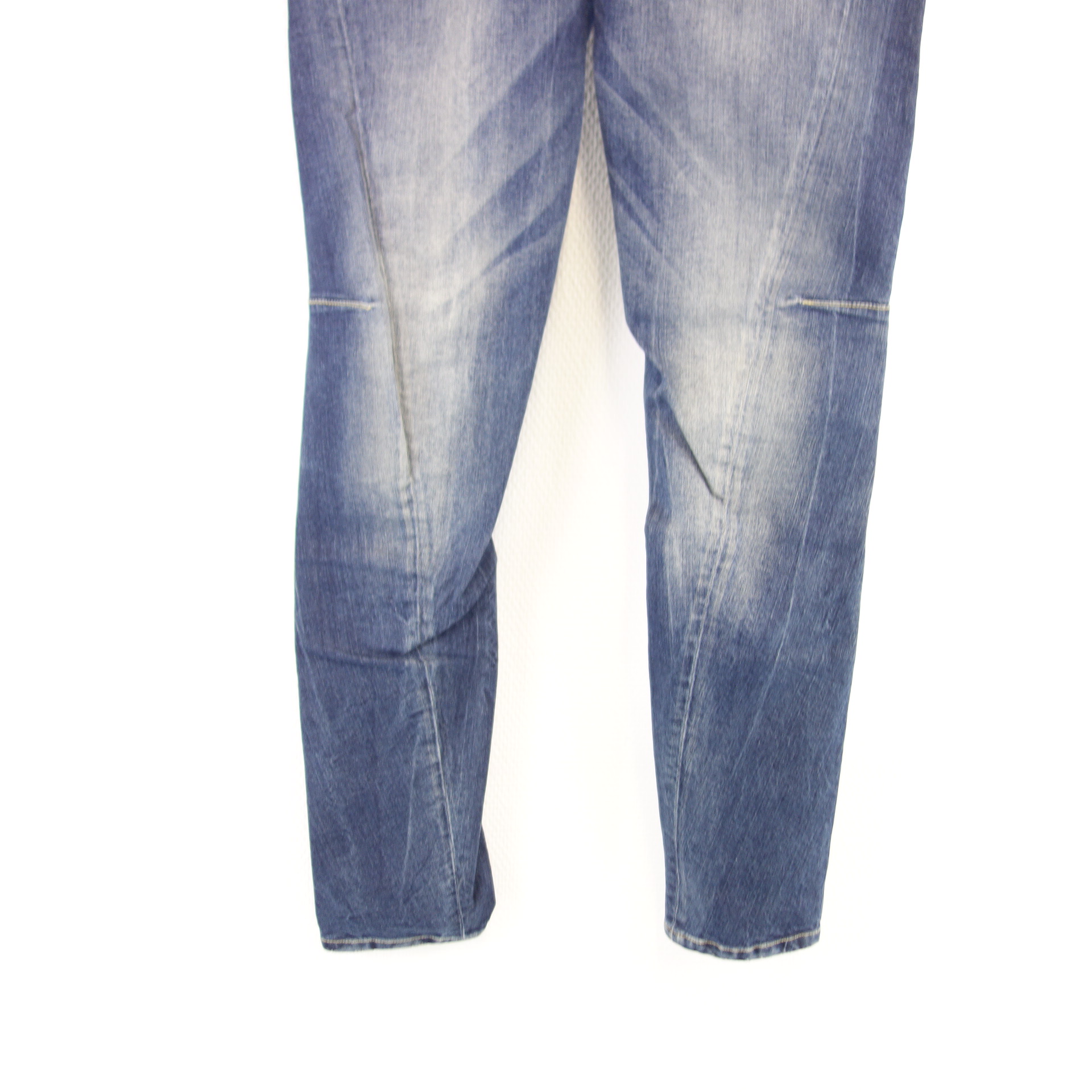 ADENAUER & CO Jeans Hose Dunkelblau Modell Britta Used Tapered Leg
