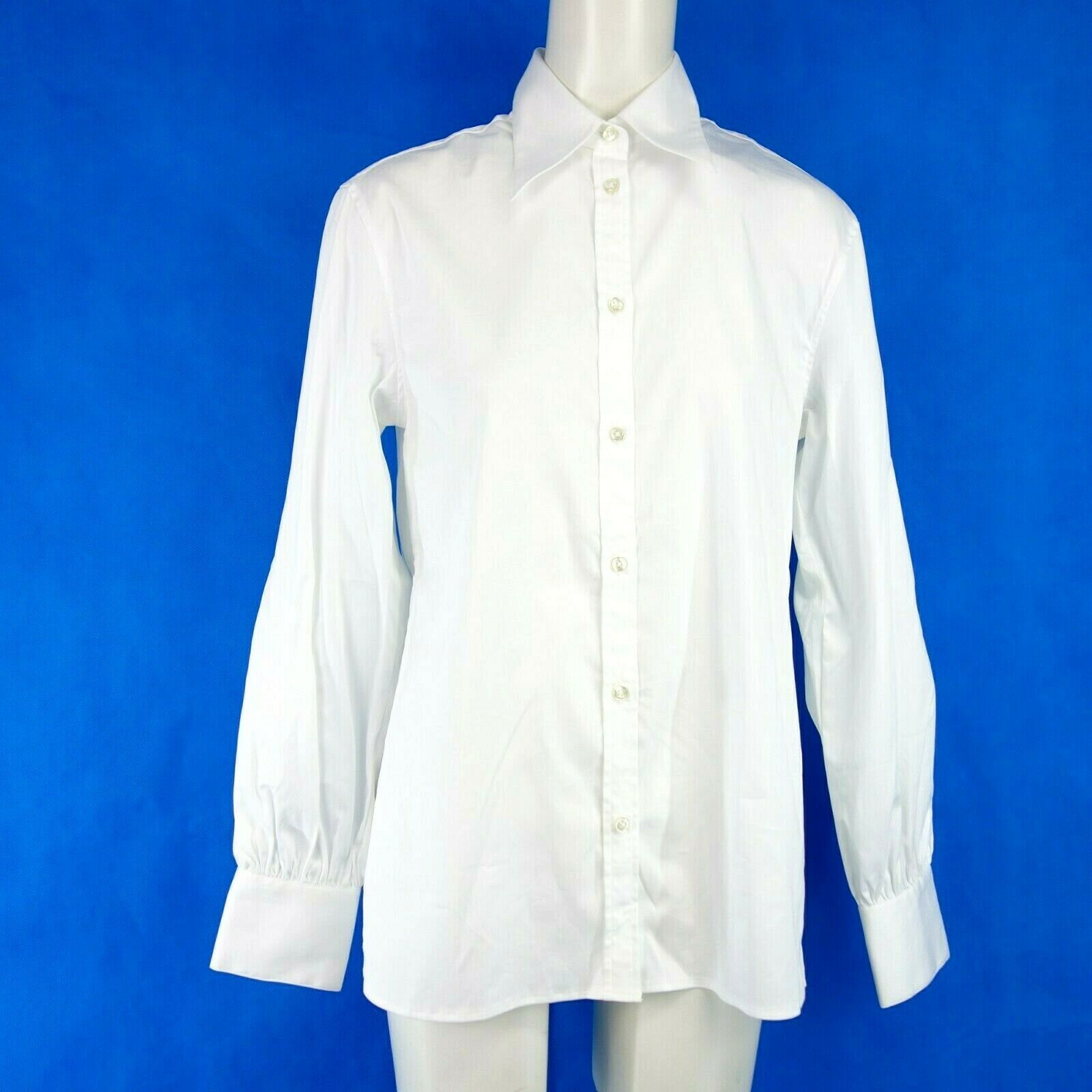 SOLUZIONE Elegante Damen Bluse Tunika Hemd Oberteil Shirt Weiß Gr 46