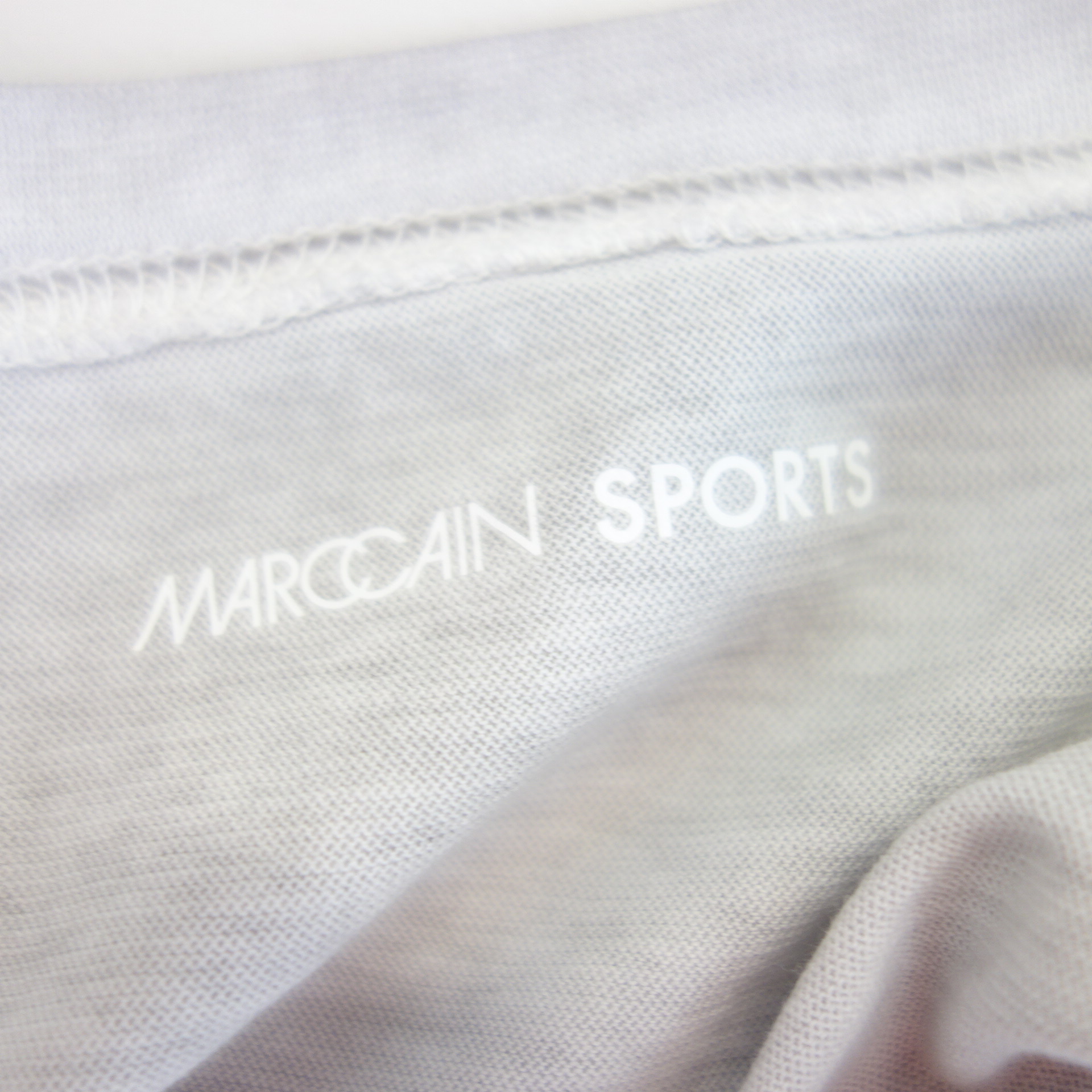 MARC CAIN Damen Shirt T-Shirt Oberteil Grau Oversize Schnitt 100% Baumwolle  Größe N2 36