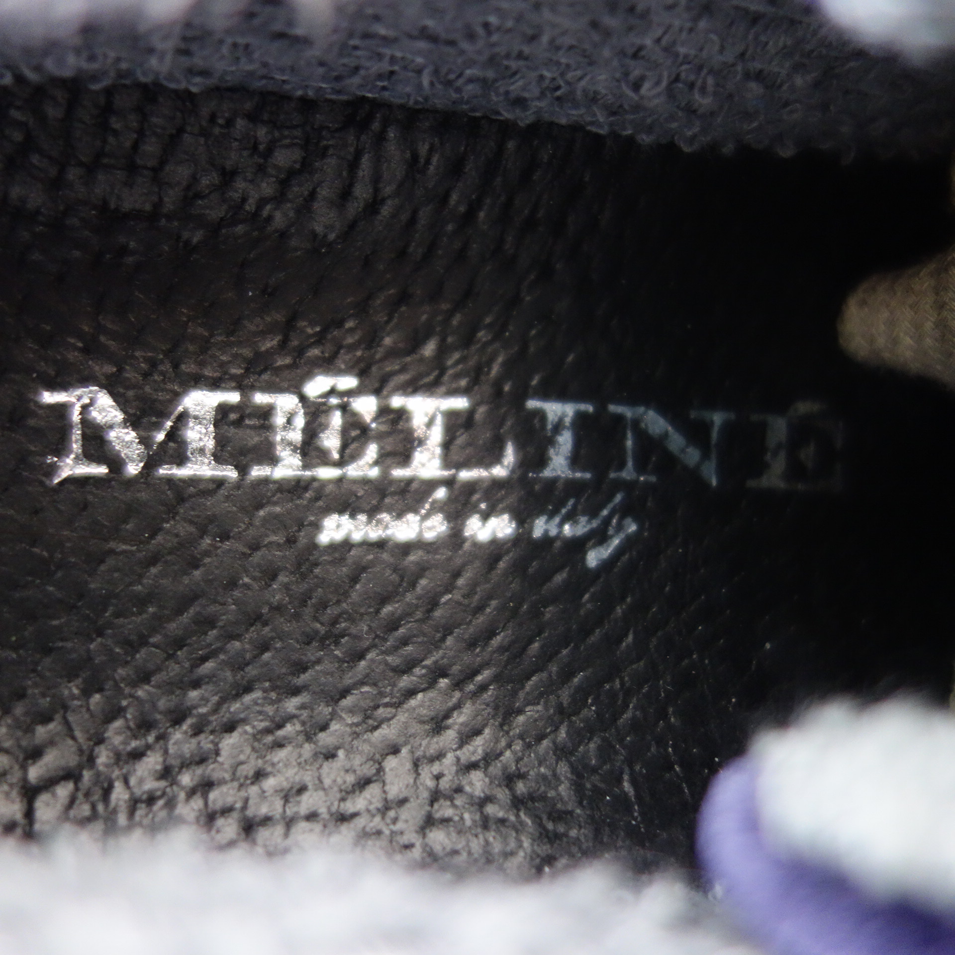 MELINE Méliné Damen Schuhe Sportschuhe Low Top Sneaker Violett Samt Leder Gr 36