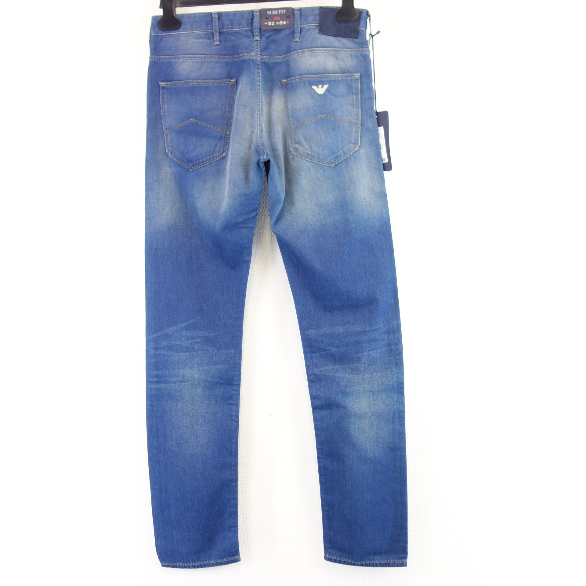 ARMANI JEANS Herren Jeans Hose Jeanshose J06 Blau 31 L34 Slim Fit Low Waist