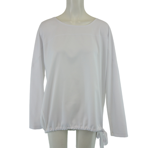RIANI Damen Tunika Shirt Bluse Hemd Oberteil Damenshirt Weiß Hemdbluse Größe 38 M