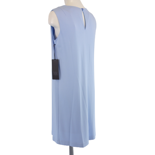 RIANI Damen Sommer Kleid Etuikleid Midikleid Blau Midi drapiert Größe 36 S