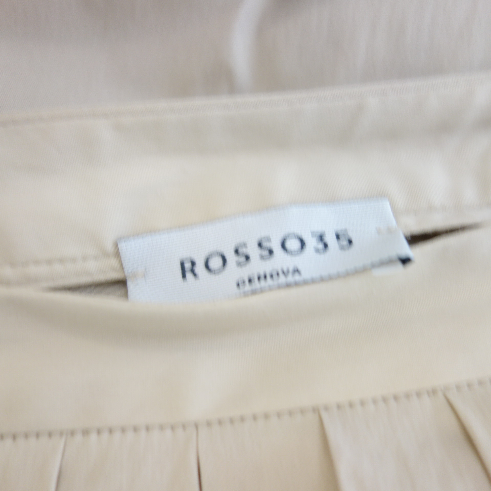 ROSSO 35 Rock Beige Sommer mit Taschen 