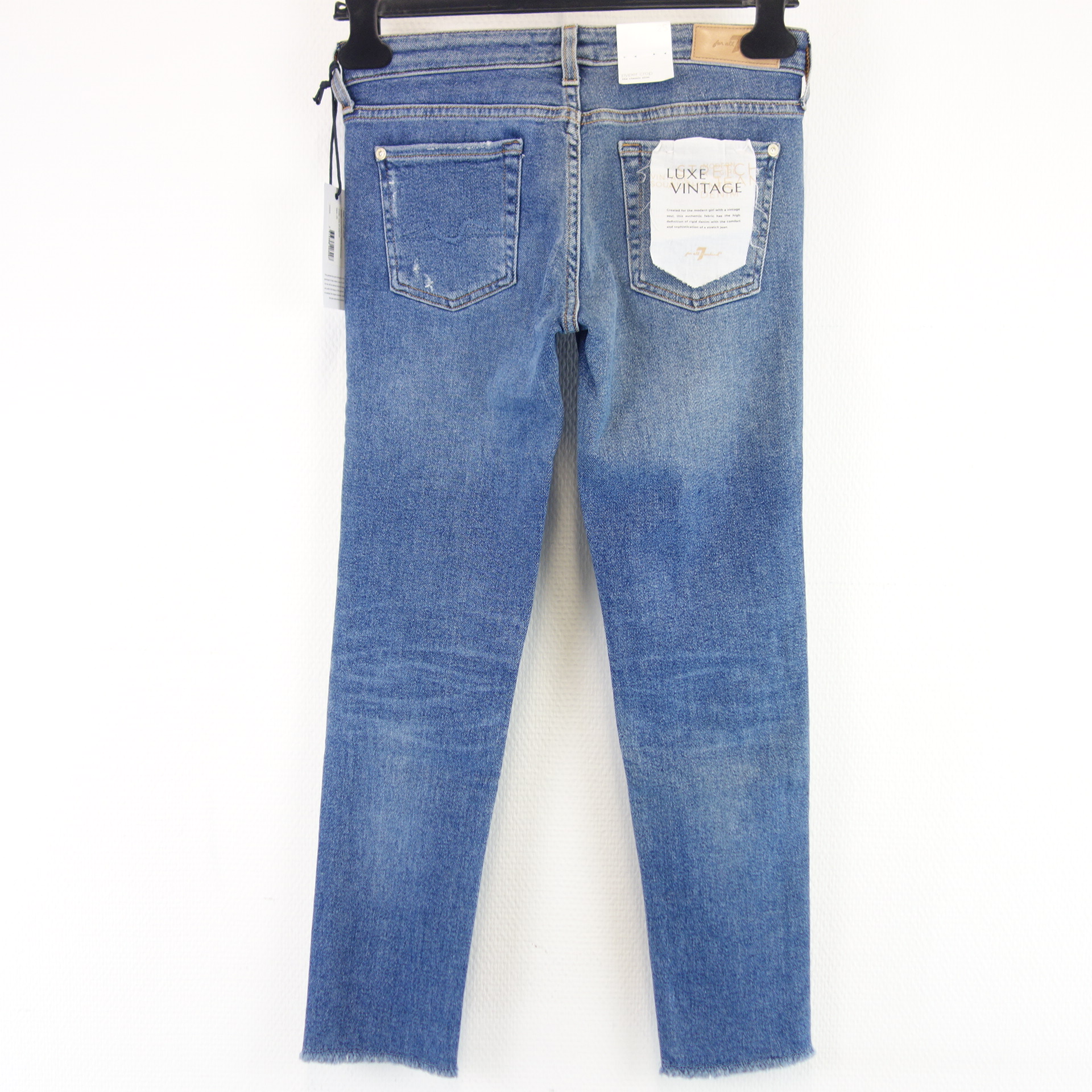 7 FOR ALL MANKIND Damen Jeans Blau PYPER Crop Luxe Vintage
