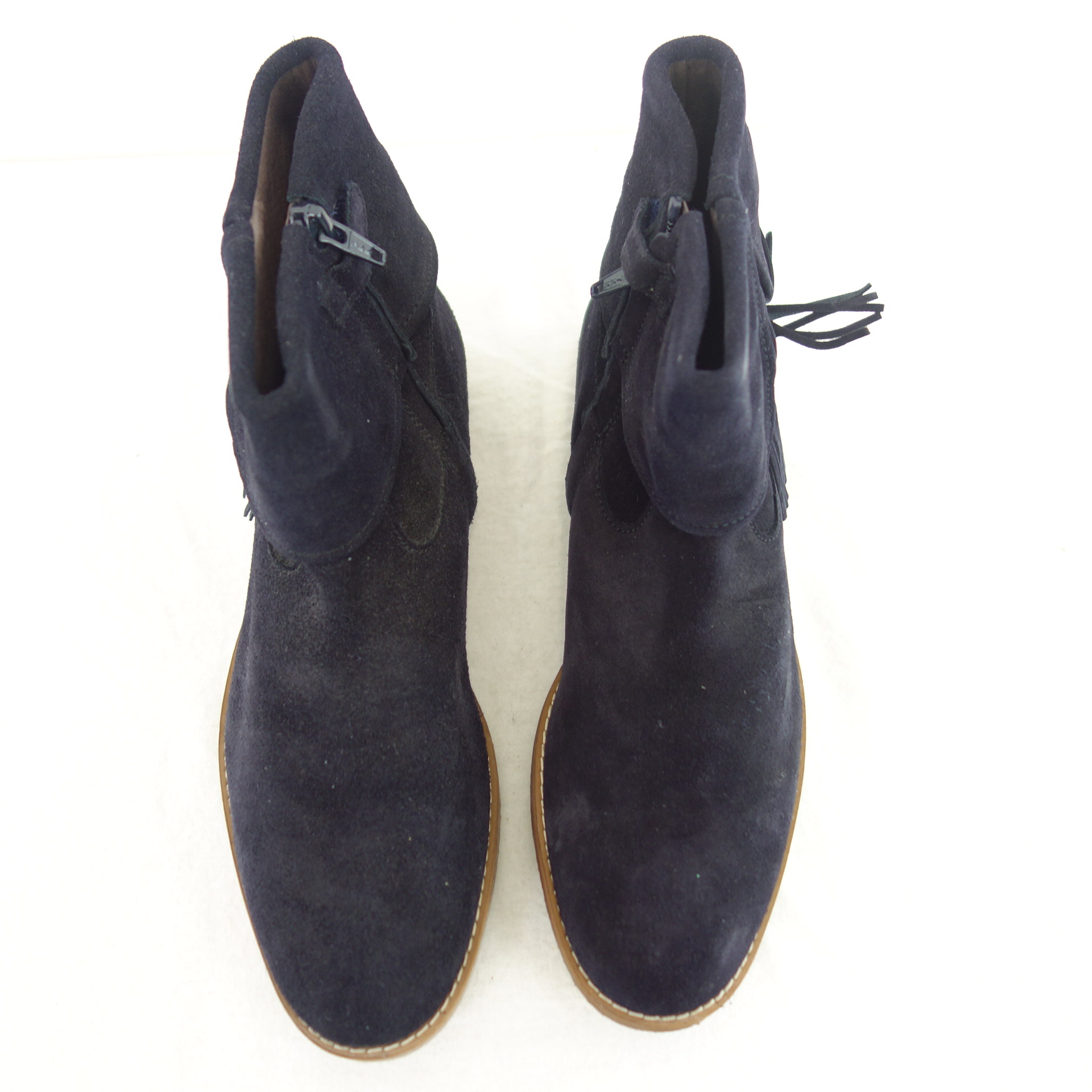 CLIC Damen Schuhe Stiefel Stiefeletten Boots Blau Wildleder 38,5 ( 39 )