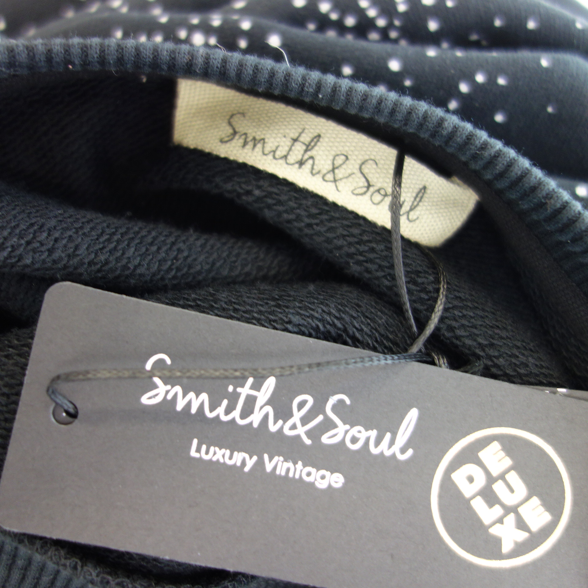 SMITH & SOUL Damen Sweater Sweatshirt Pullover Shirt Schwarz Muster Größe S