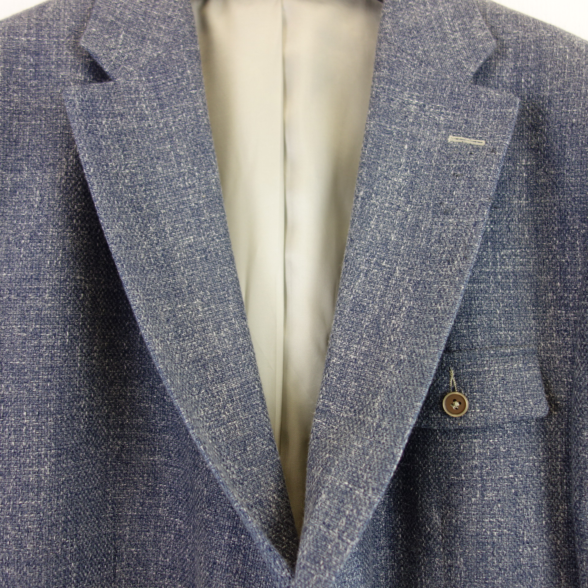 CIRCLE OF GENTLEMEN Marzotto Herren Sakko Jacke Jacket Blau Baumwolle 58 Modell Aris