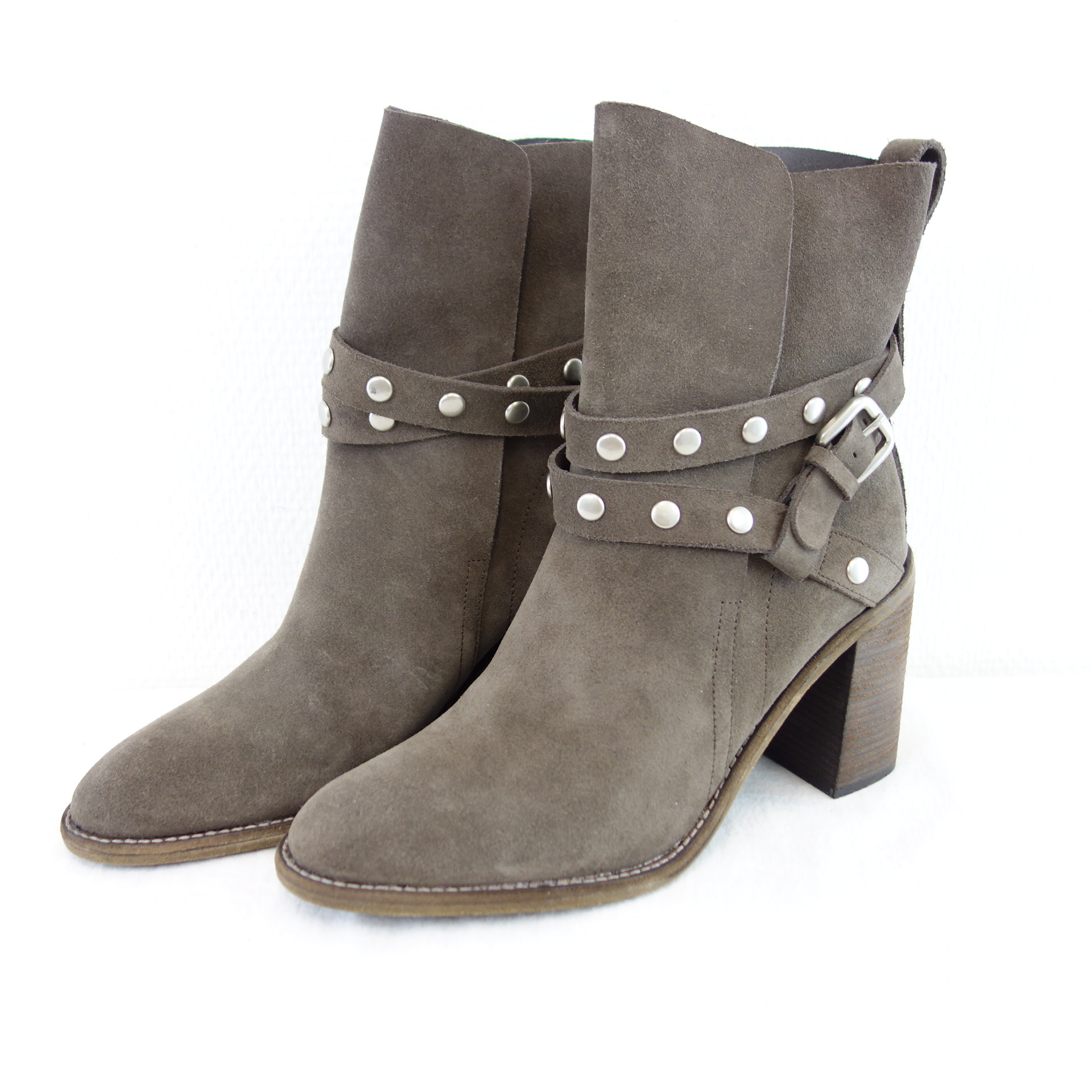 SEE BY CHLOE Chloé Damen Schuhe Stiefeletten Boots Stiefel Braun Taupe Wildleder Größe 40,5