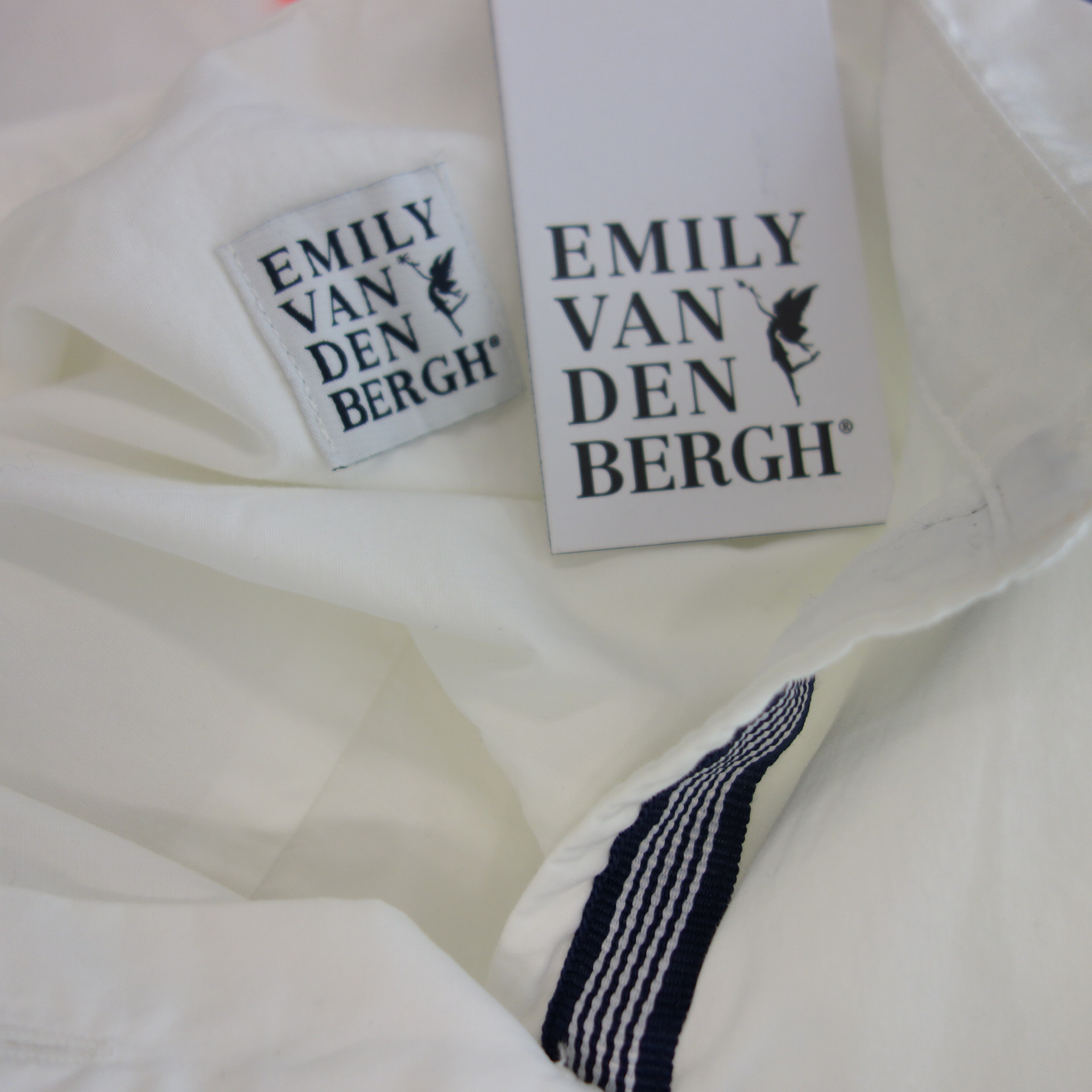 EMILY VAN DEN BERG Damen Bluse Tunika Hemd Oberteil Weiß Größe 38
