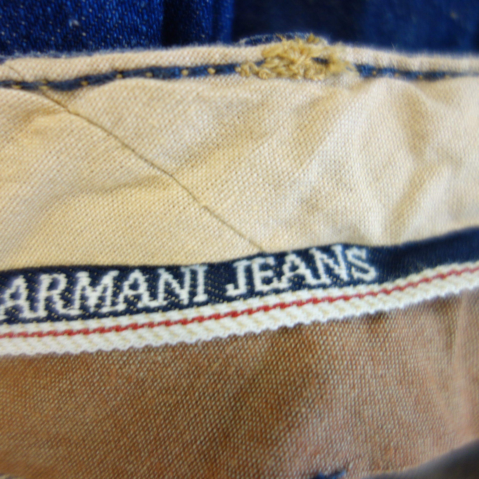 ARMANI JEANS Herren Jeans Hose Jeanshose J28 Blau Slim Fit Low Waist Tight Leg