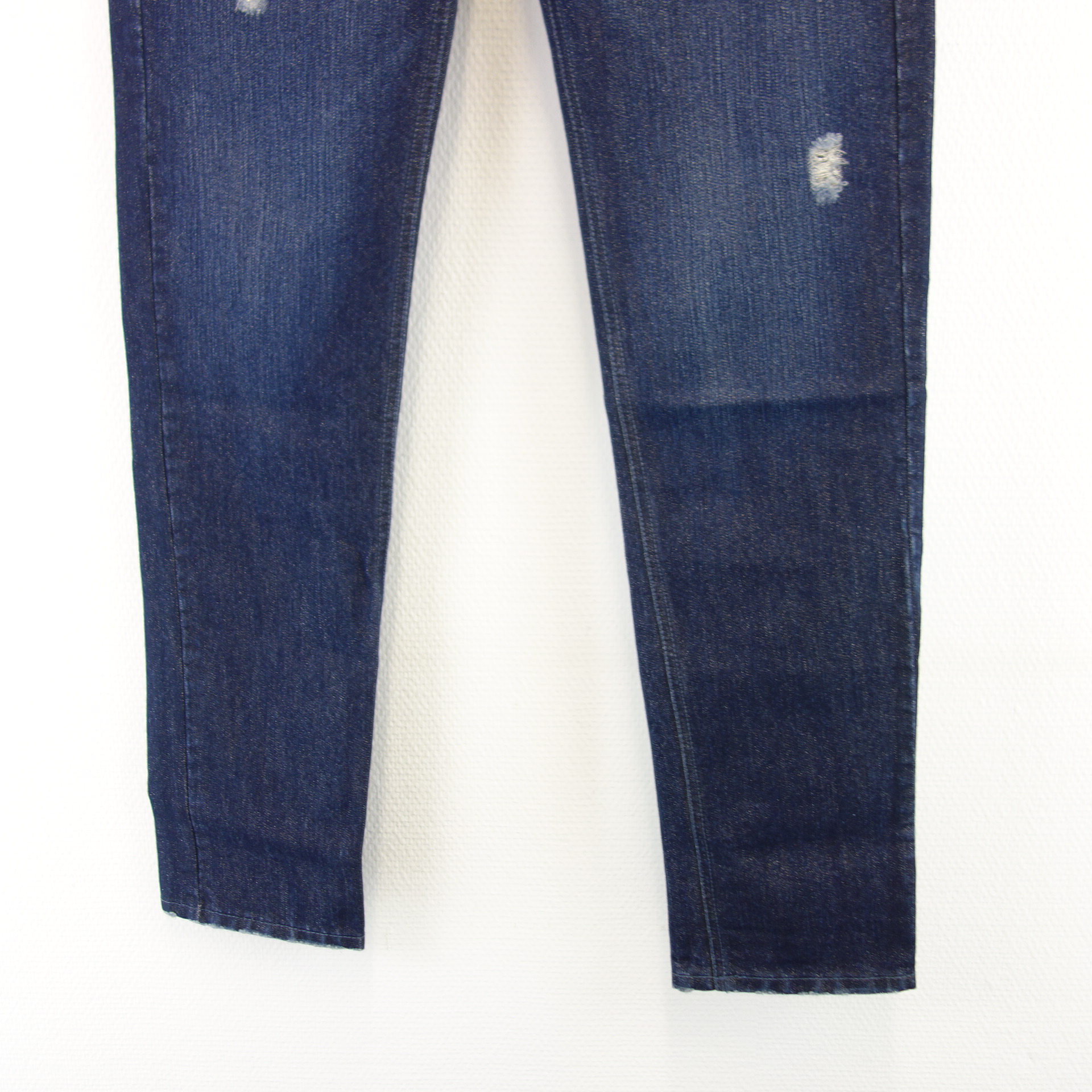 PG ENJOY Jeans Hose Blau Modell REVE Distressed Look Straight Glitzer