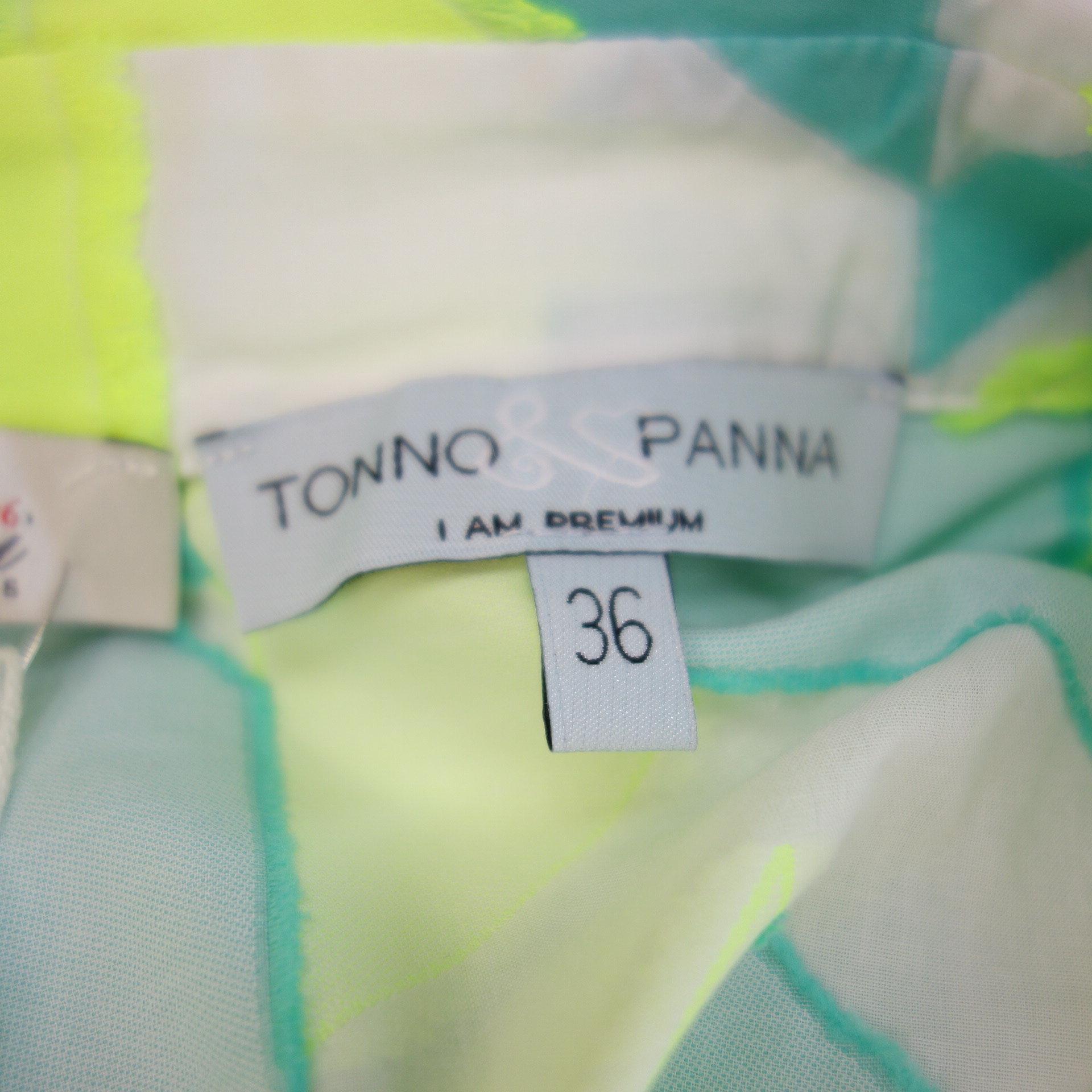 TONNO & PANNA Damen Bluse Grün Neon Gelb Grün