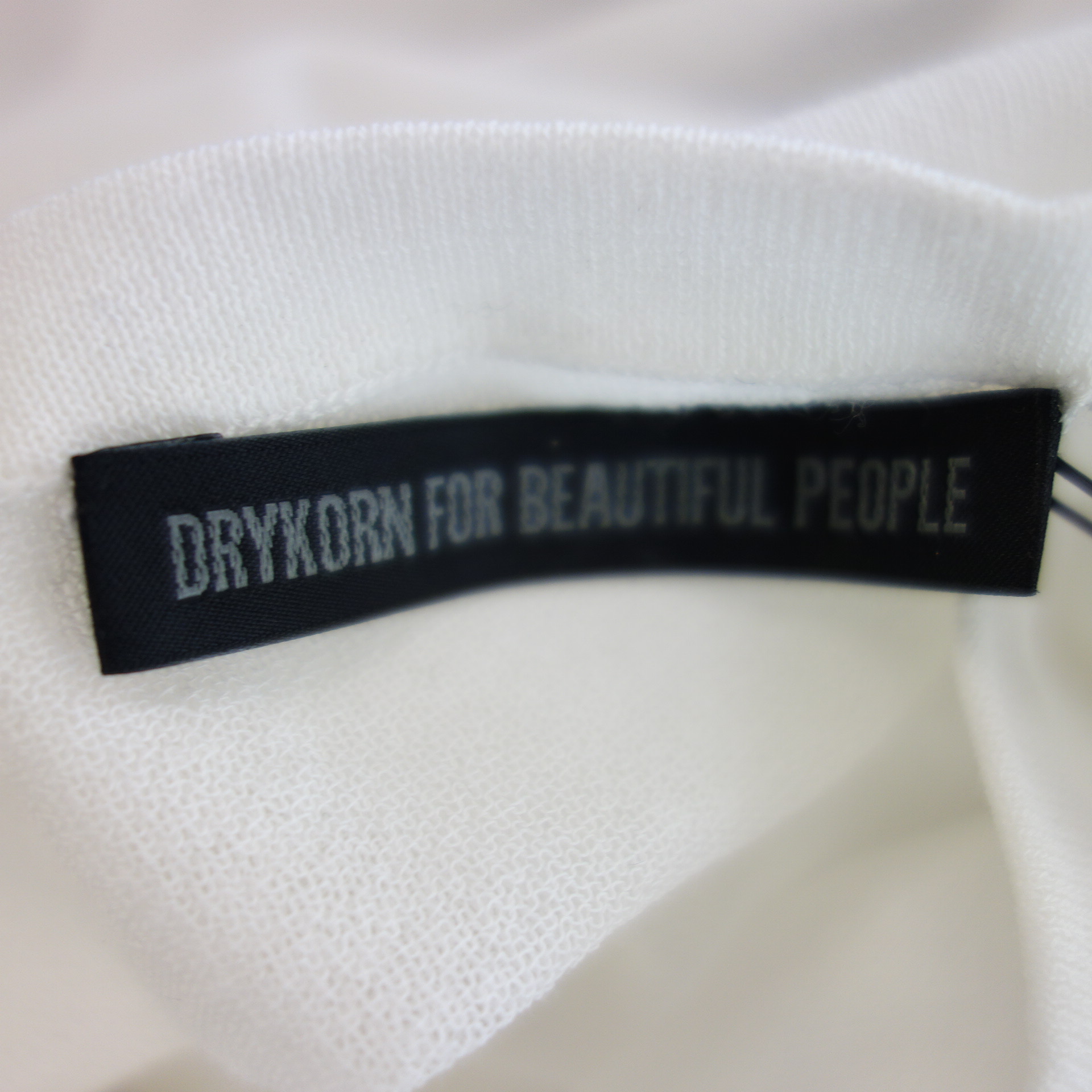 DRYKORN Damen Shirt Damenshirt T-Shirt Oberteil Modell ILVY Weiß Transparent