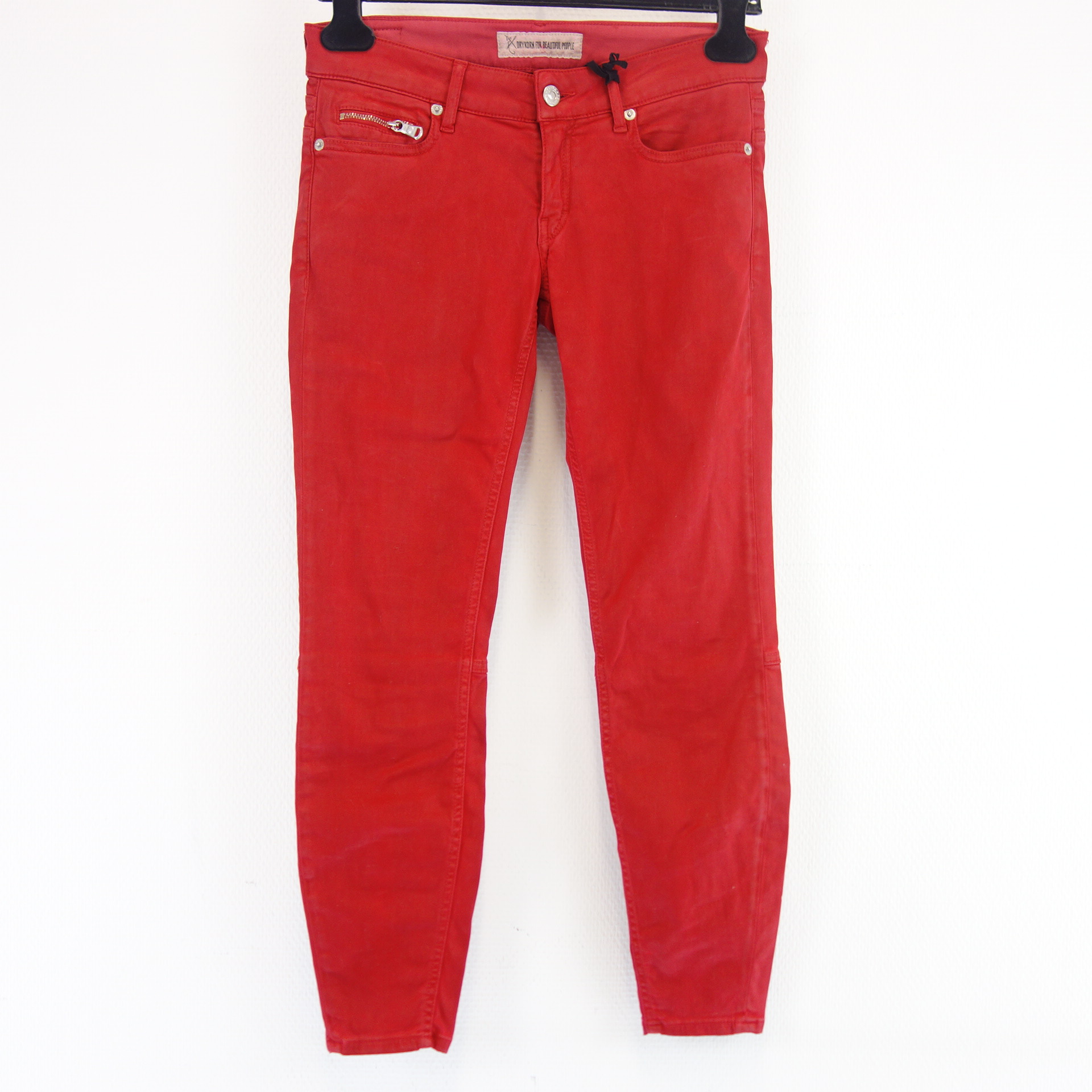 DRYKORN Damen Jeans Hose Jeanshose Rot PUNKY WILD Crop 27 ( 26 )