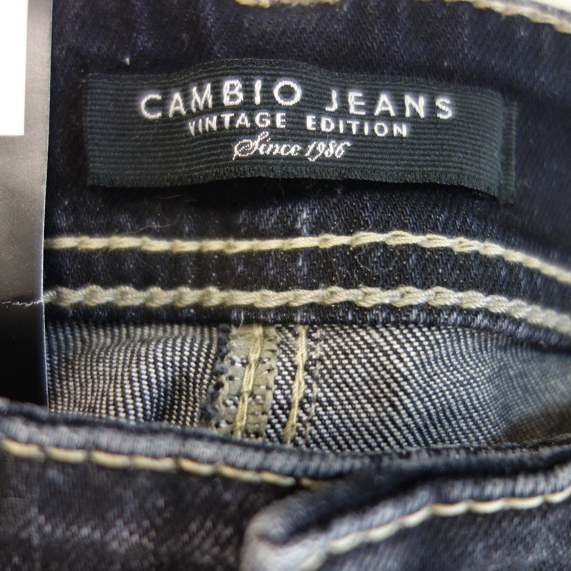 CAMBIO Damen Jeans Hose Jeanshose Vintage Edition Parla Grau Swarovski Elements 32