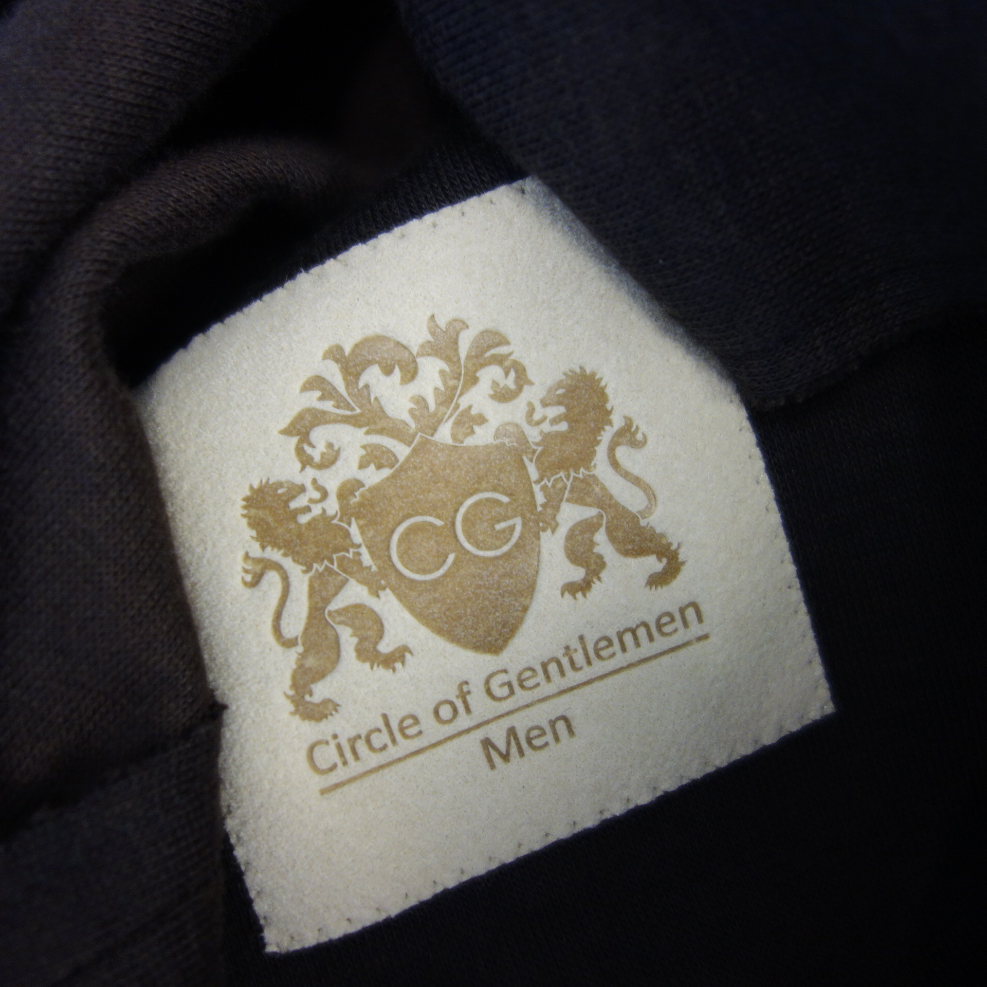 CIRCLE OF GENTLEMEN Herren Jersey Jacke Sakko Style Sweat Braun Harry Slim Fit