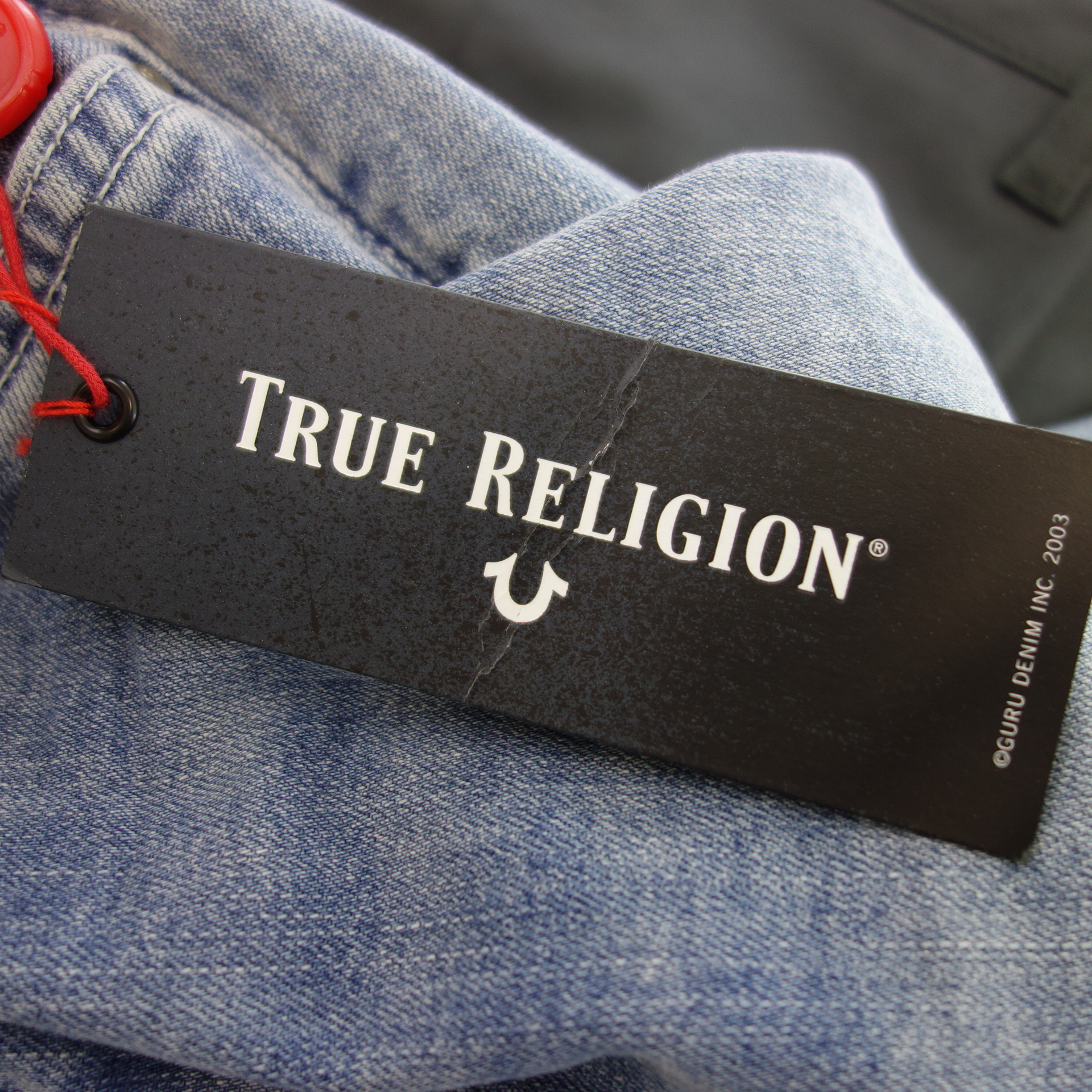 TRUE RELIGION Damen Jeans Bau Modell New Halle Mid Rise Skinny 