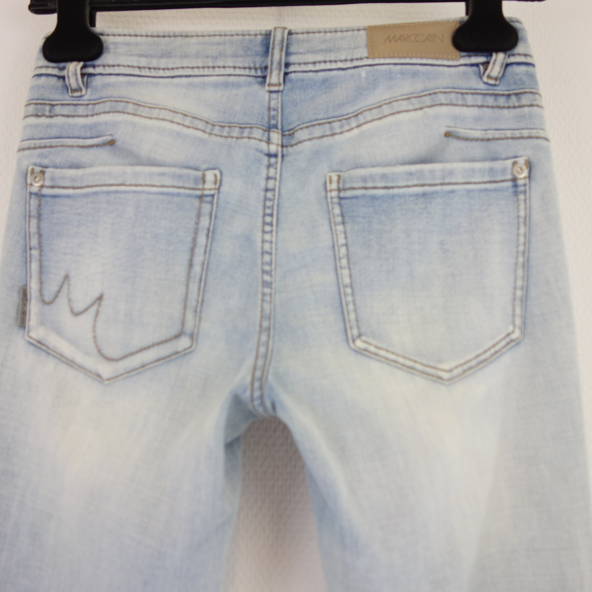MARC CAIN Sports Damen Jeans Hose Jeanshose Damenhose Blau Skinny Straß N1 34 