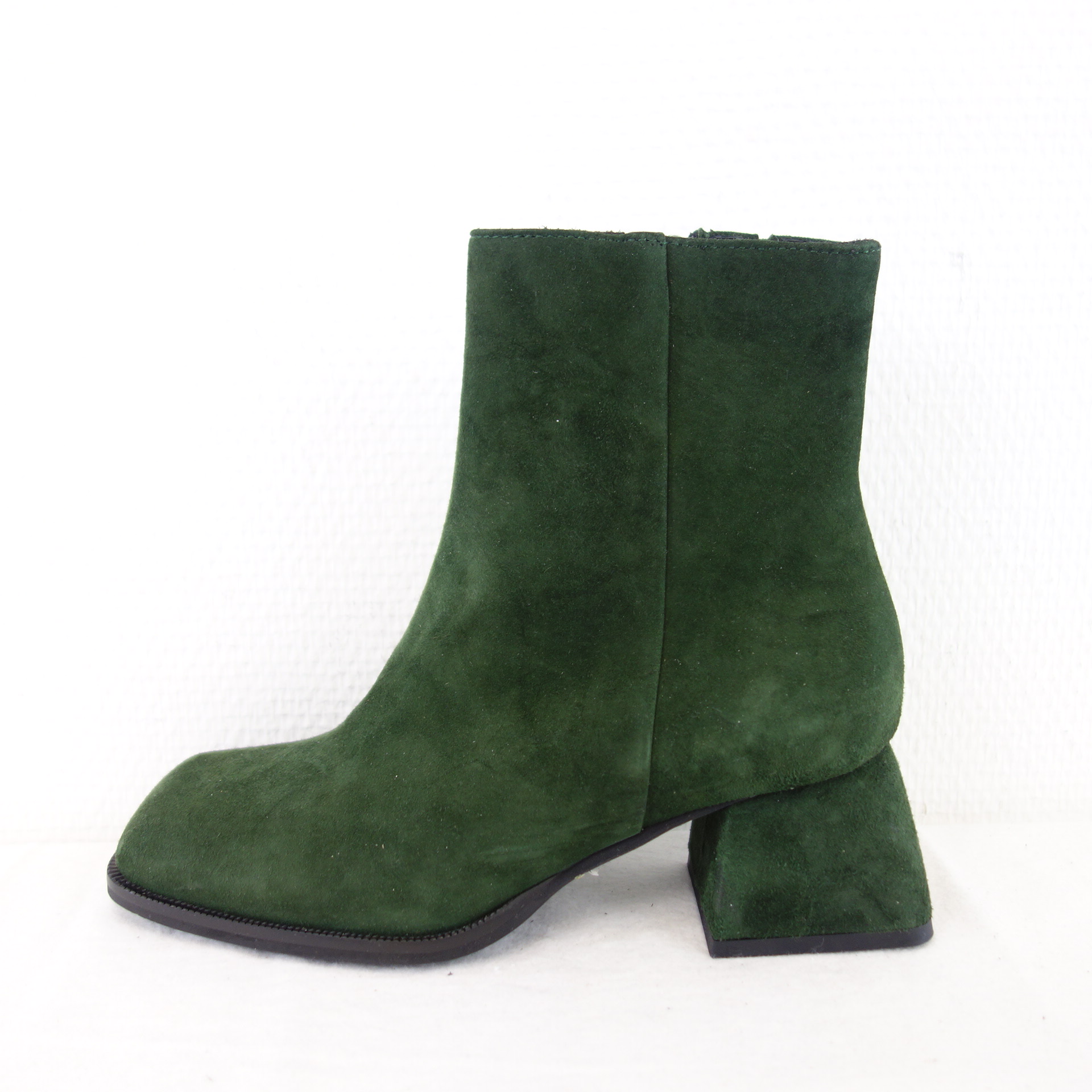 BUKELA Dänemark Damen Schuhe Stiefeletten Stiefel Boots Wildleder Grün Gr 37