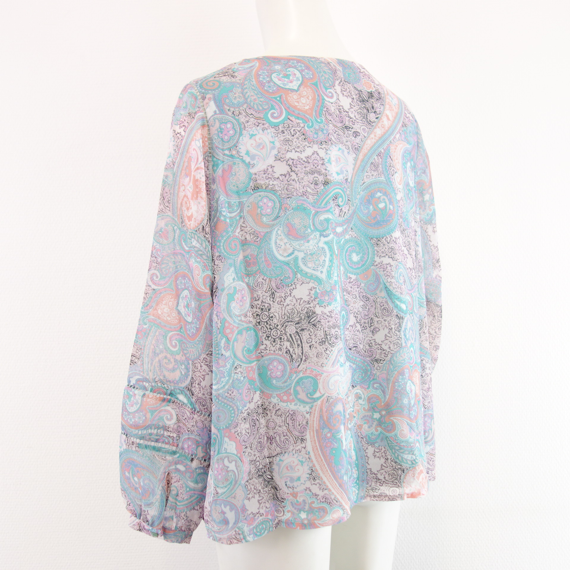 MORE & MORE Bluse Damen Bunt Blumen Muster Paisley Pastellfarben