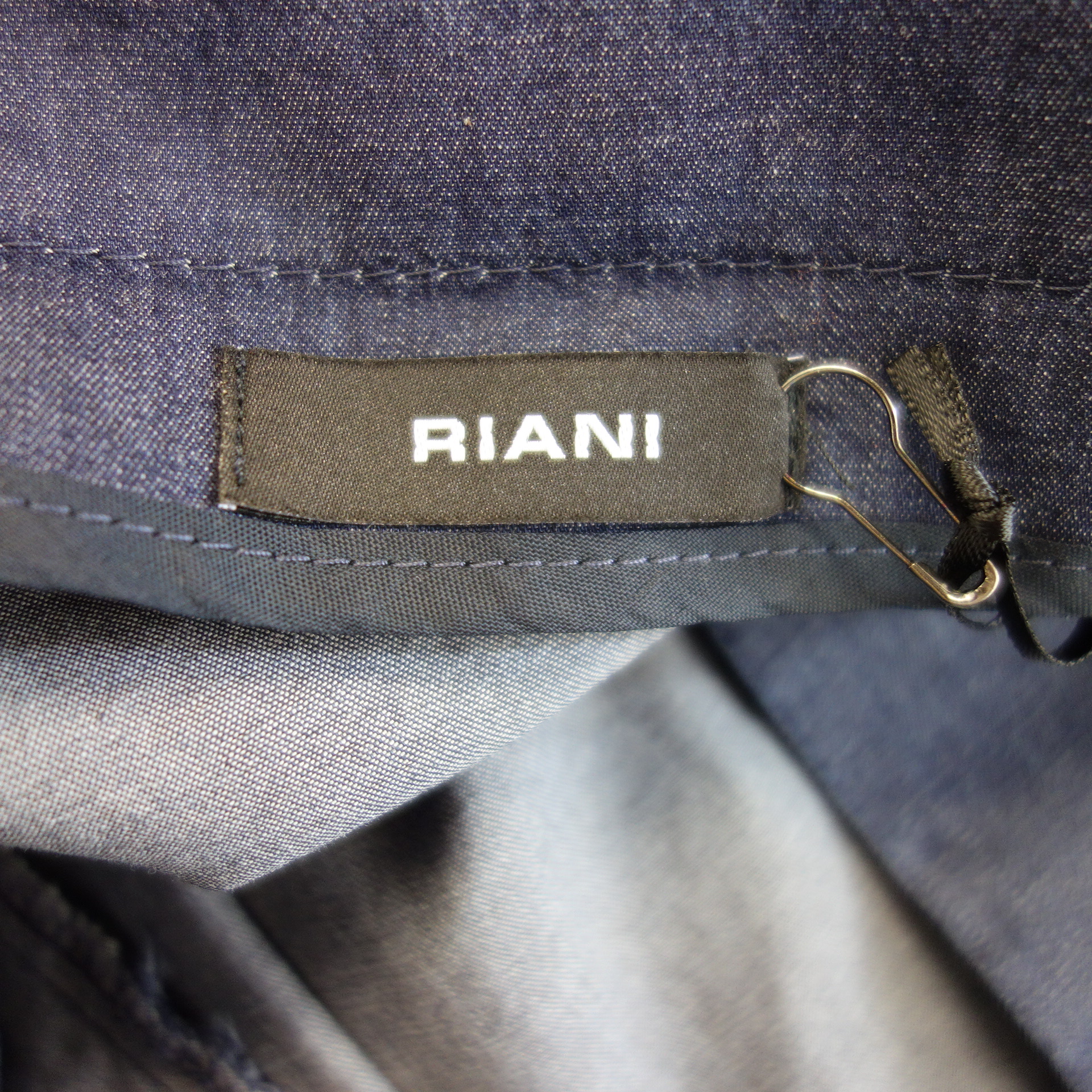 RIANI Damen Jeans Rock Jeansrock Blau Midi A-Linie mit Gürtel