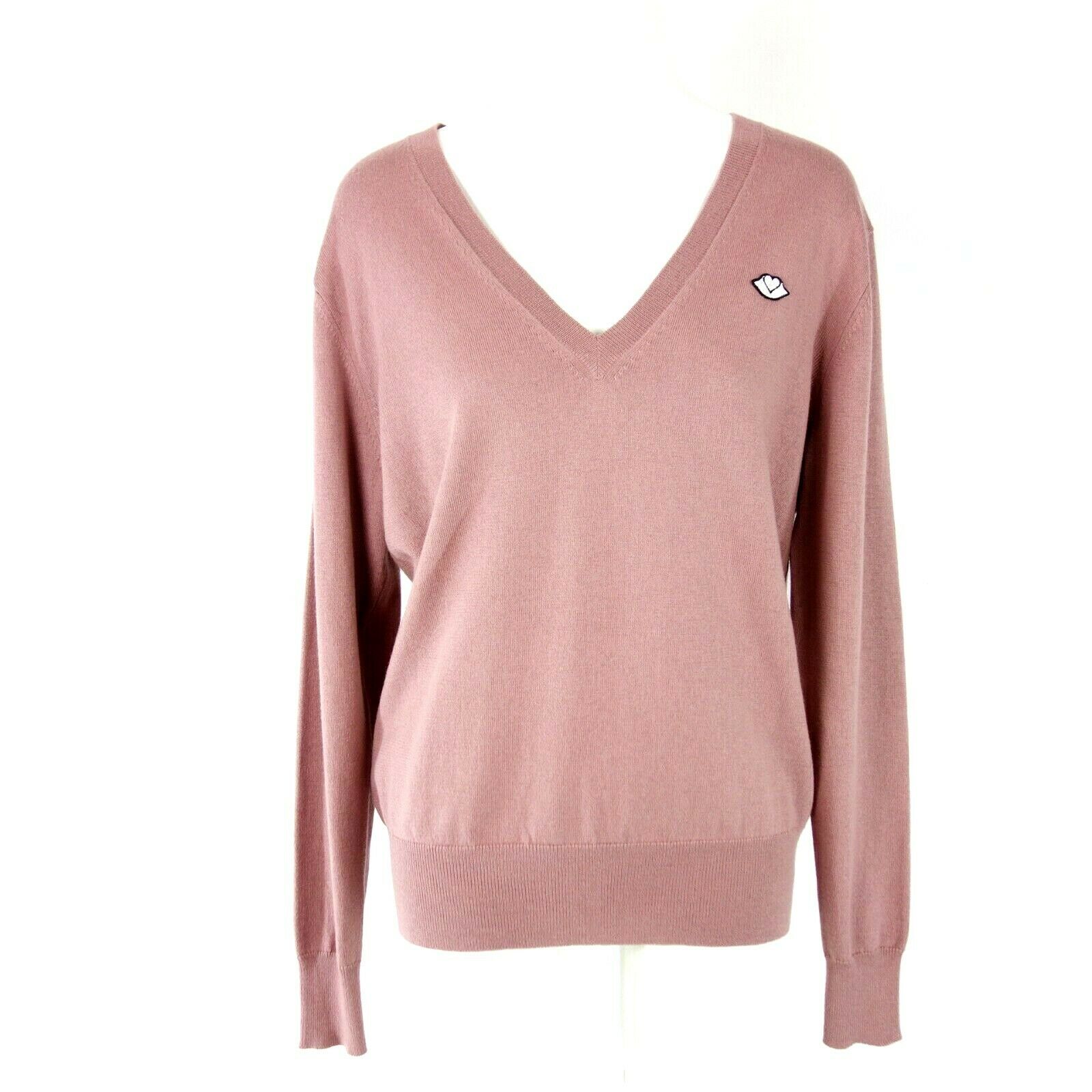 See by Chloe Damen Strick Pullover Rosewood V Neck Baumwolle Wolle  