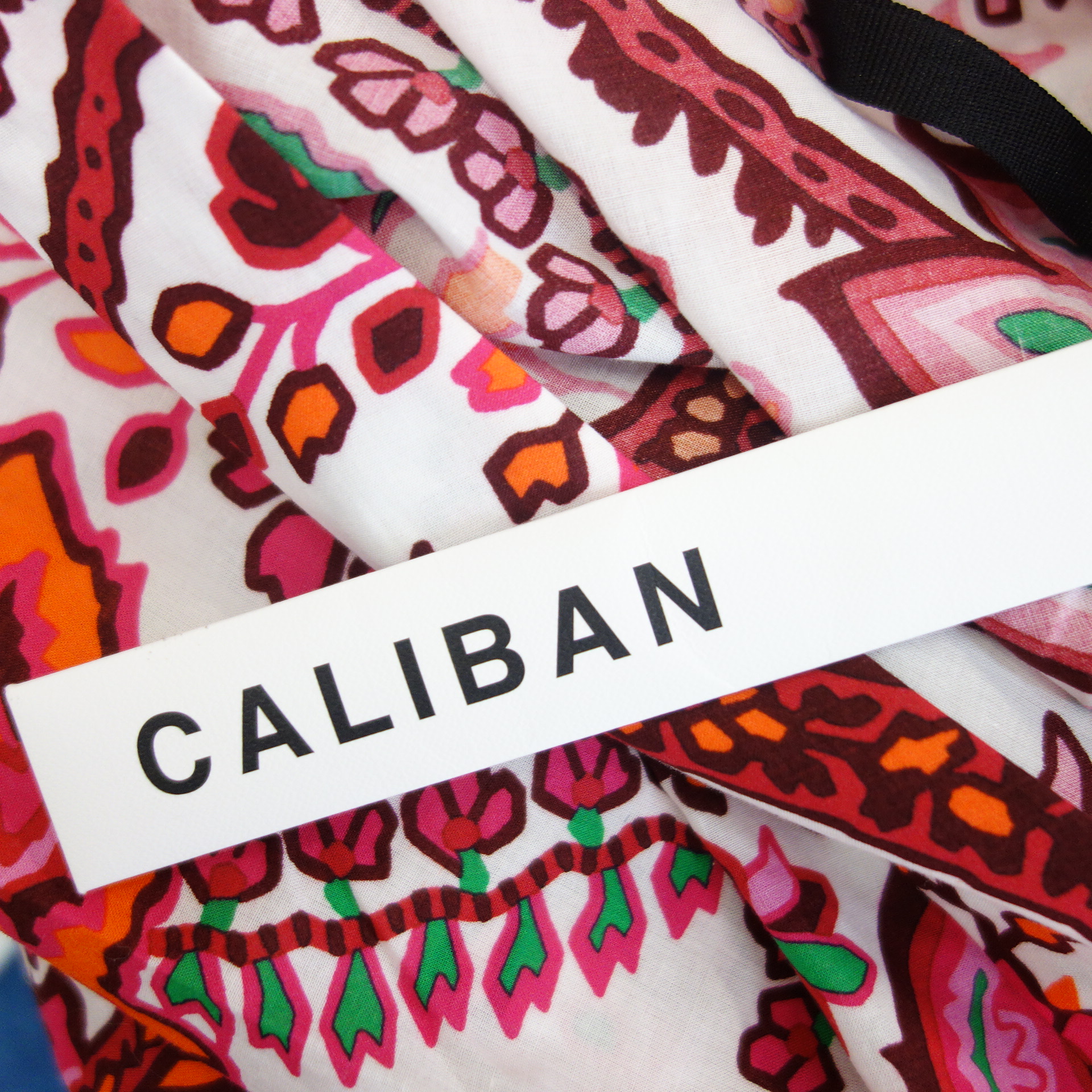 CALIBAN Leichtes Damen Blusenkleid aus Baumwolle mit Blumenprint Größe 38