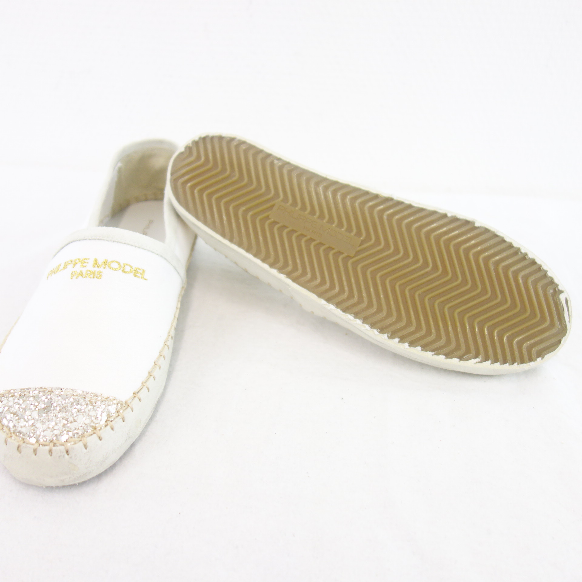 PHILIPPE MODEL Damen Schuhe Espadrilles Slipper Slip On Sneaker Marseille Weiß