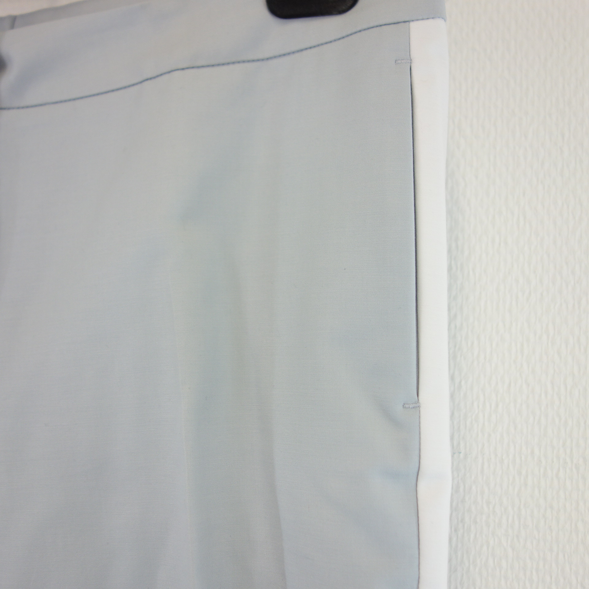 ST EMILE Damen Hosen Stoffhose Modell Ennio Blau Grau Straight Zierstreifen