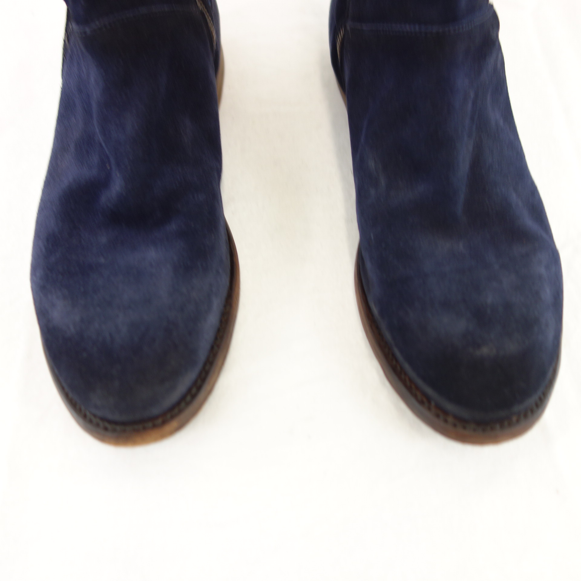 CORDWAINER Damen Schuhe Stiefeletten Boots Stiefel Wildleder Navy Blau 