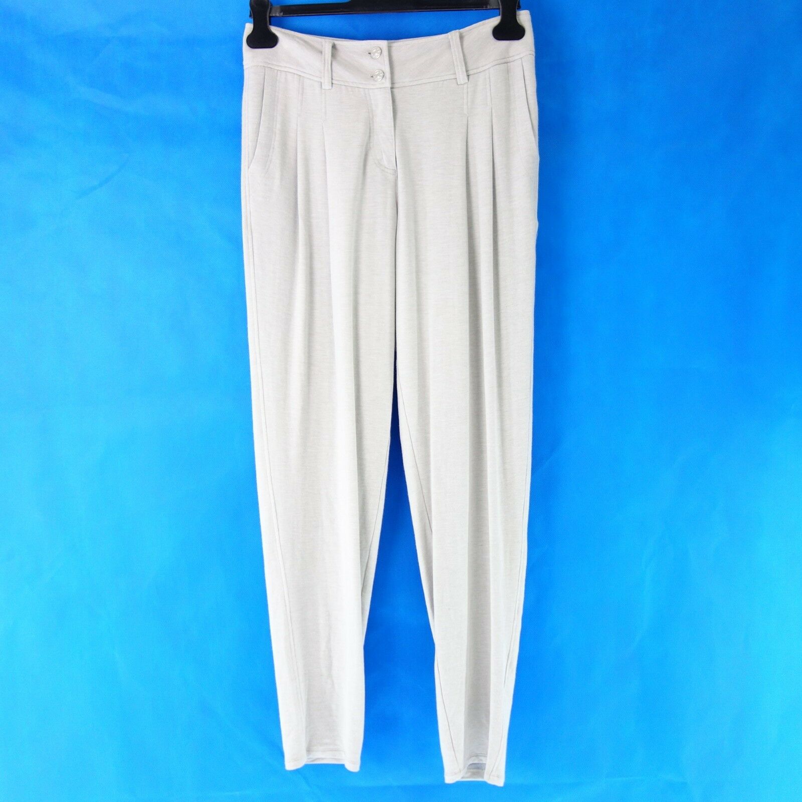 Joe Taft Damen Sportliche Hose Größe 40 L Grau Jogg Pant Style Jersey Np 129 Neu
