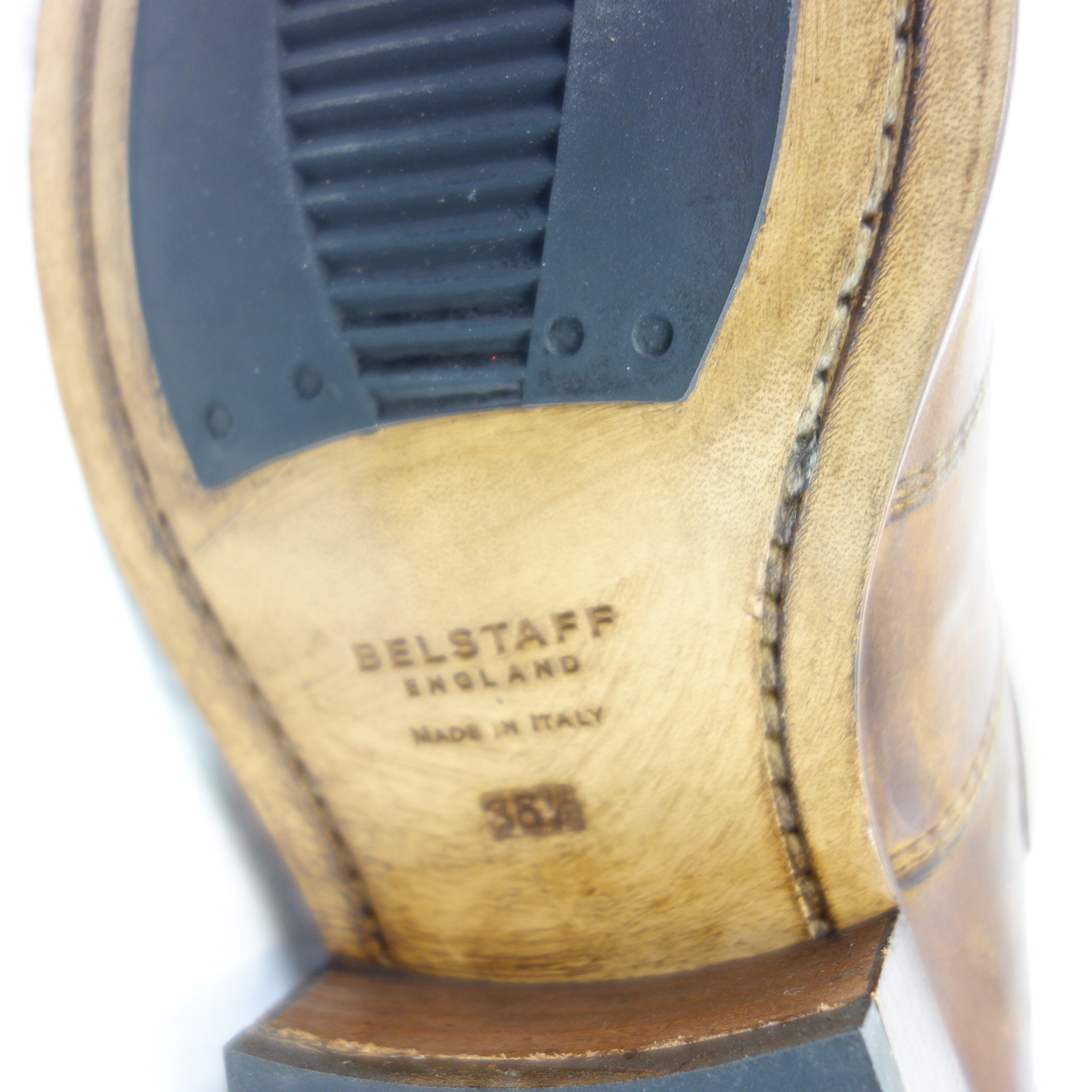 BELSTAFF Damen Schuhe Stiefel Trialmaster Cognac Braun Leder 36.5 Blockabsatz