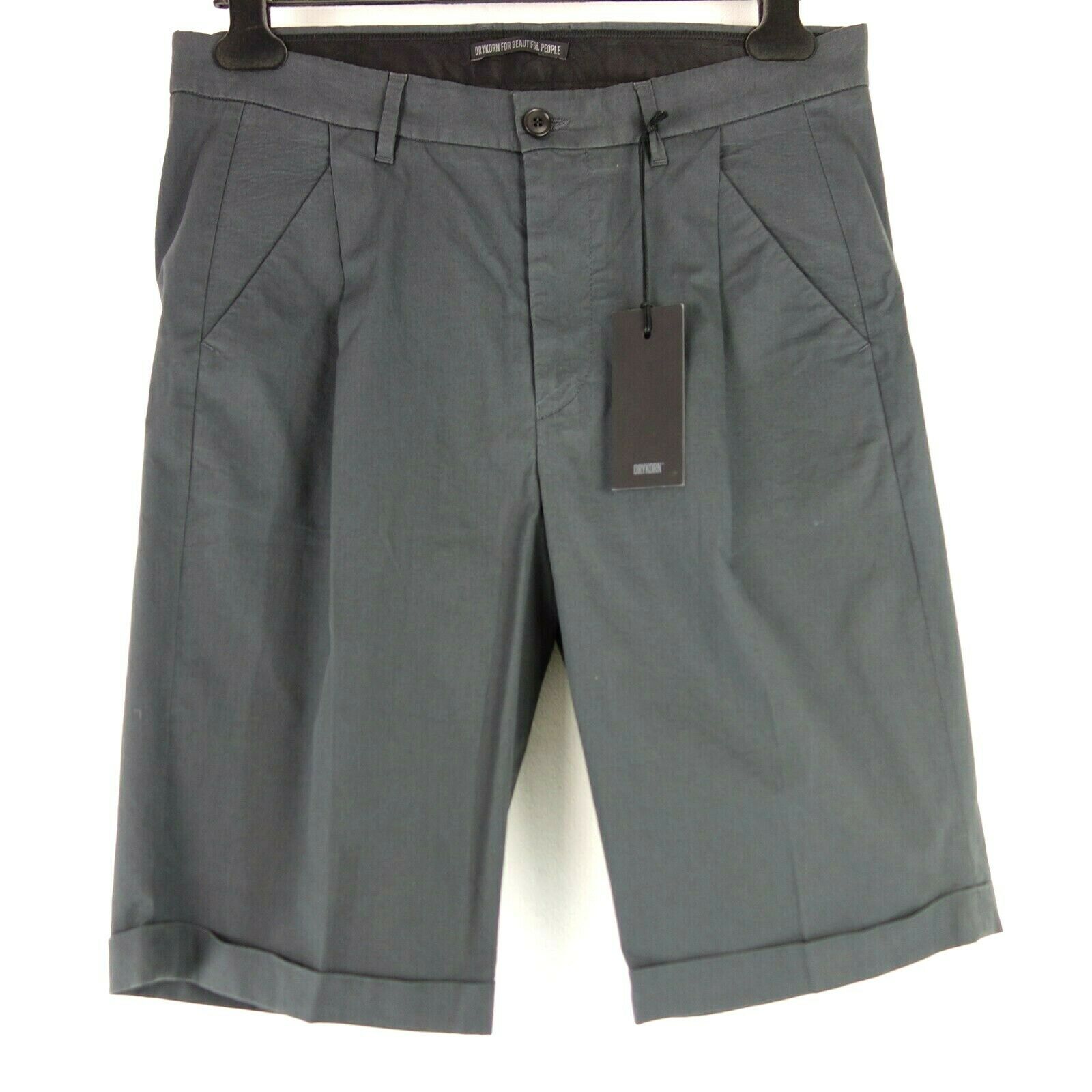 Drykorn Herren Shorts Bermuda Kurze Hose Chino Grau Modell Fired Np 99 Neu - 31