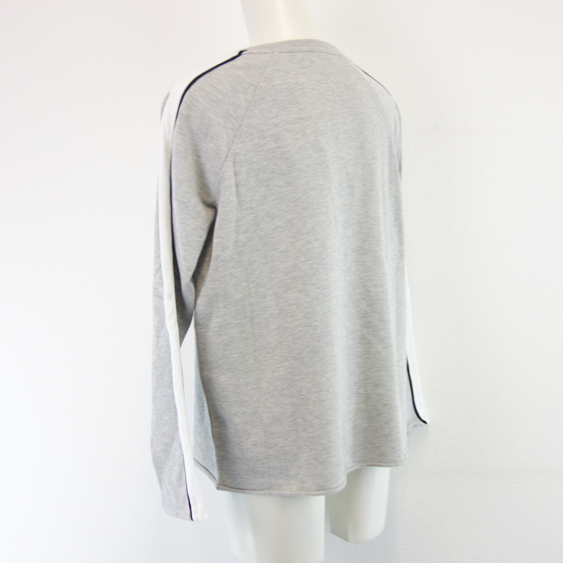 JUVIA Damen Sweater Pullover Jersey Sweat Shirt Sweatshirt Grau Lounge Wear