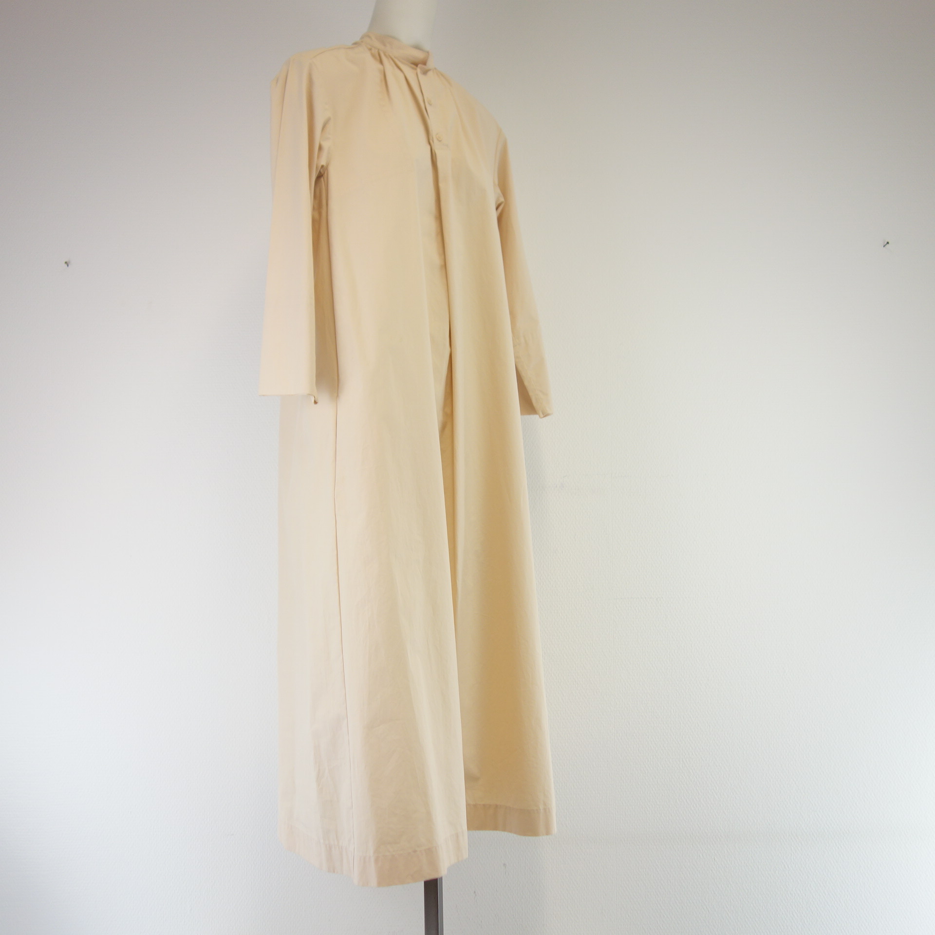 JOSEPH Damen Midi Kleid Hemdkleid Blusenkleid Tunika Nude Gr 36 Oversize Baumwolle