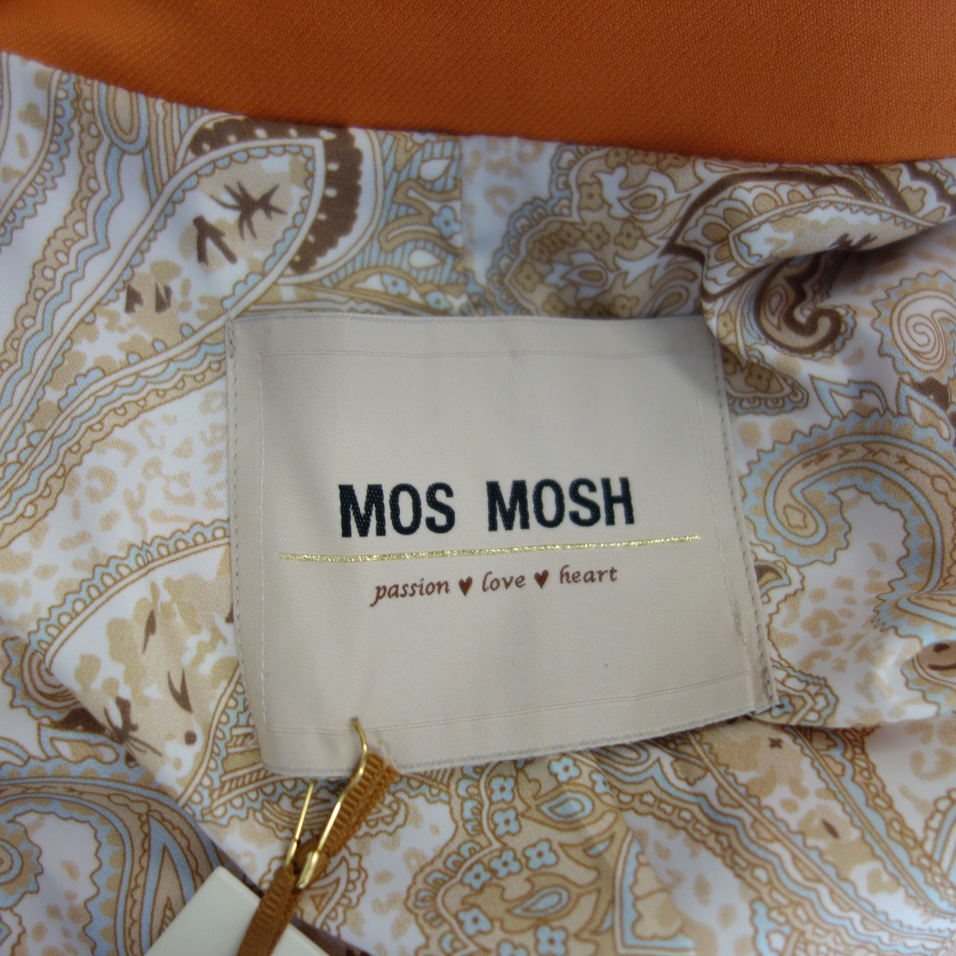 MOS MOSH Damen Blazer Jacke Orange Modell Beliz Twiggy Doppelreiher Slim