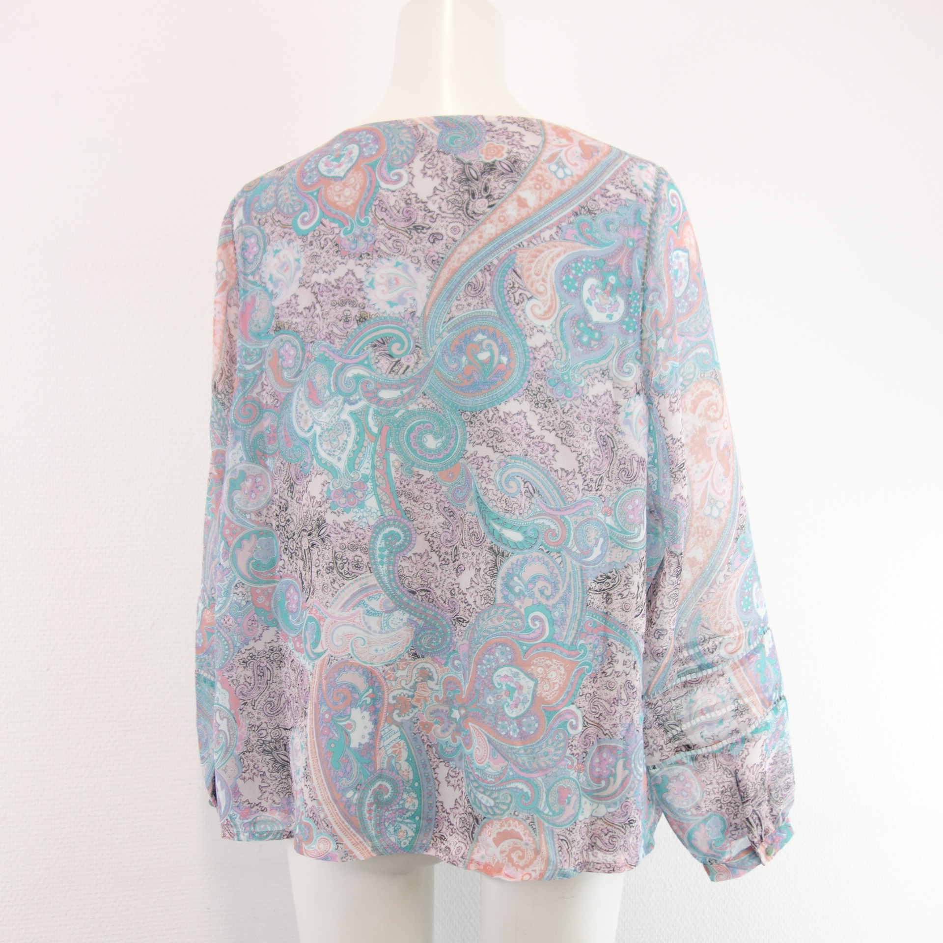 MORE & MORE Bluse Damen Bunt Blumen Muster Paisley Pastellfarben